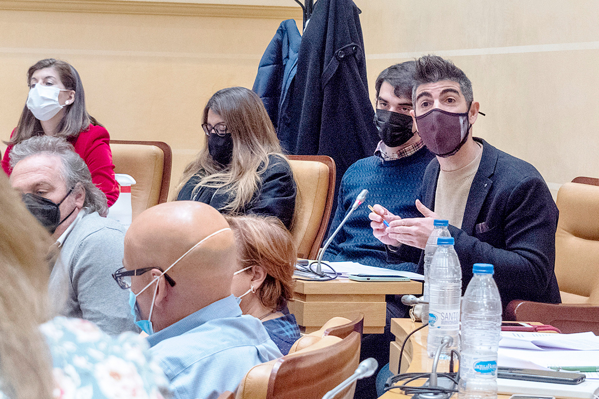 Intervención de Guillermo San Juan en el pleno de octubre, cuando ya hizo un ruego sobre este problema. / Kamarero