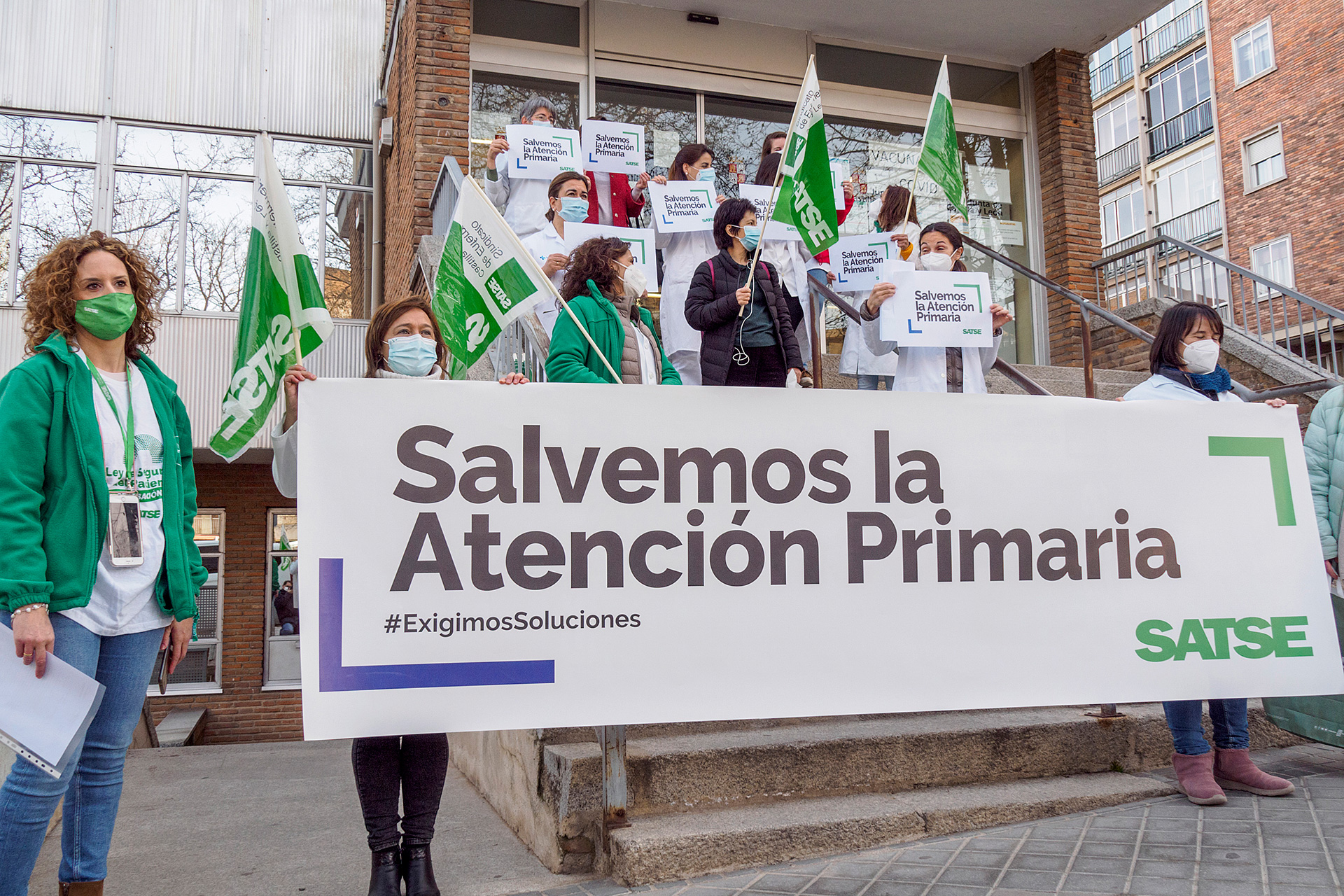 Satse se movilizó en los centros de salud de la provincia. / KAMARERO