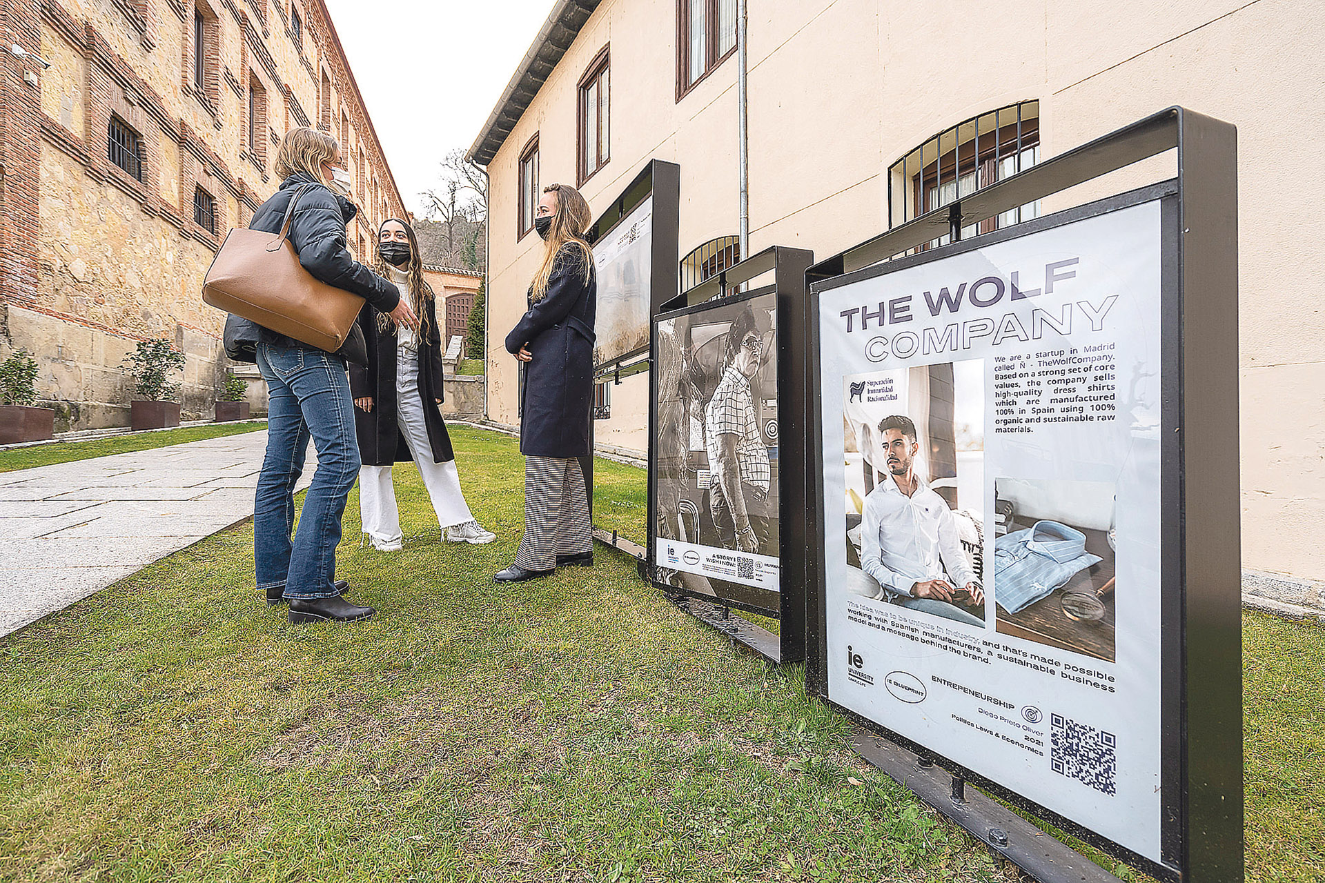 El espacio IE Blueprint está ubicado en uno de los lugares de más tránsito del campus de Santa Cruz la Real. Roberto Arribas.