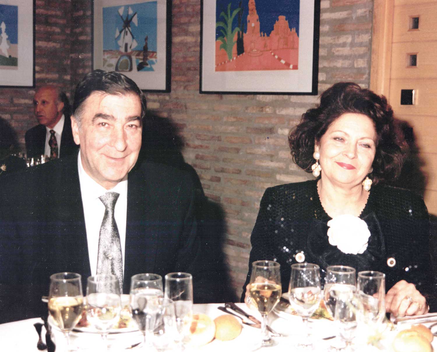 Laurentino Vega de Castro junto a su mujer Celia Gordon