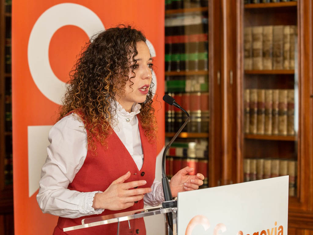 La portavoz de Ciudadanos en el Ayuntamiento de Segovia, Noemí Otero. / EL ADELANTADO