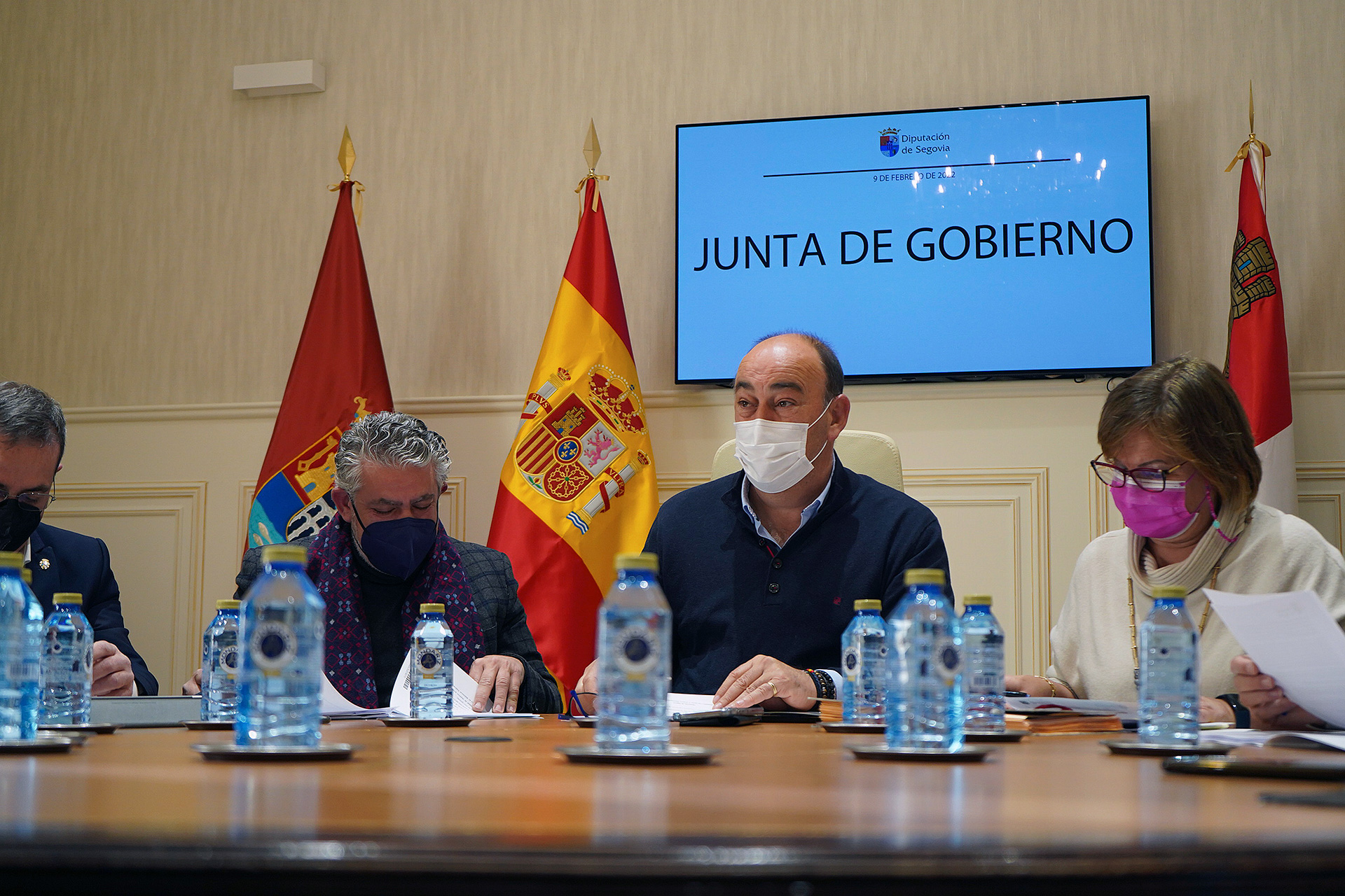 Un momento de la Junta de Gobierno celebrada ayer miércoles. /E.A.