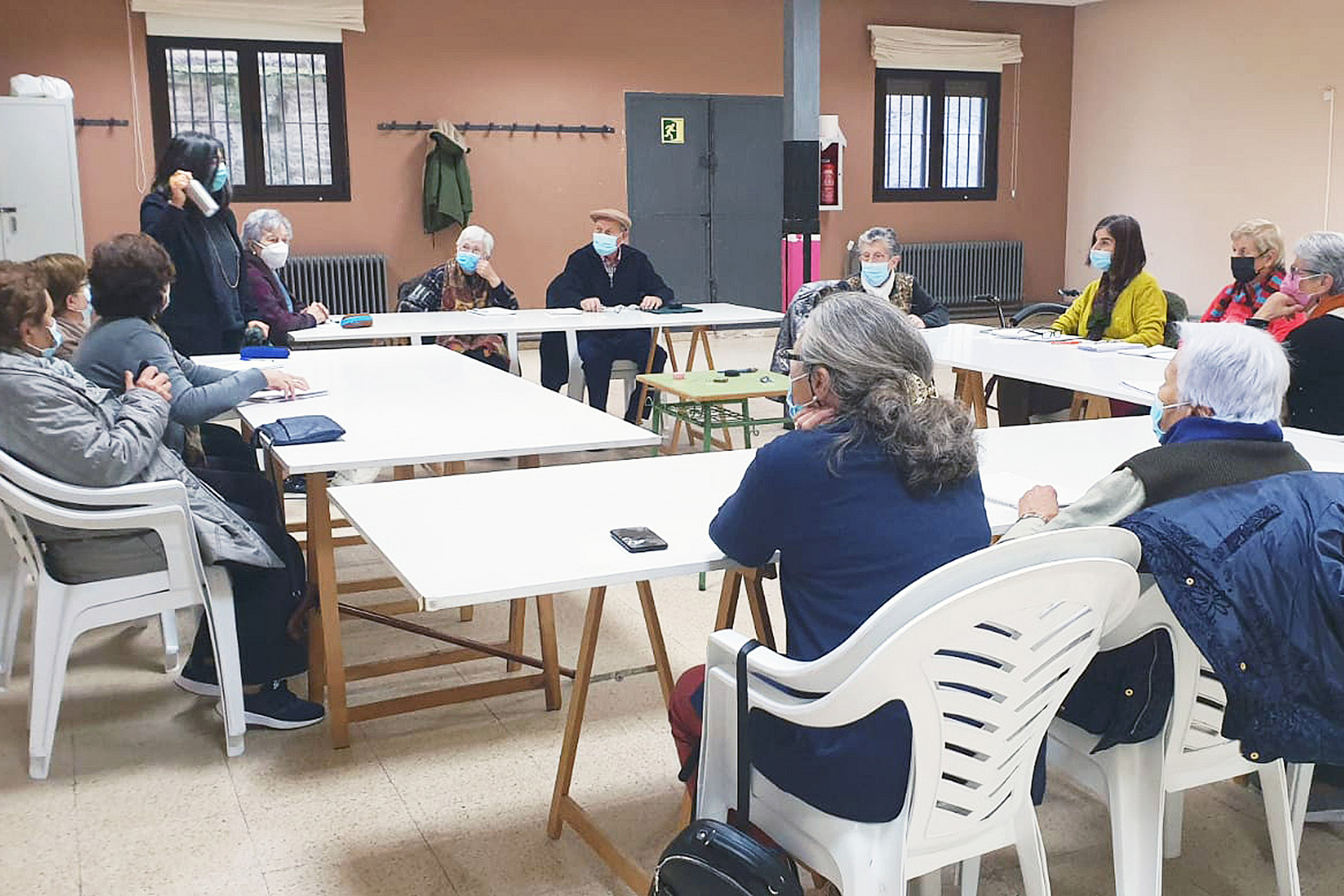 Una actividad de Ismur en Valverde del Majano. /E.A.