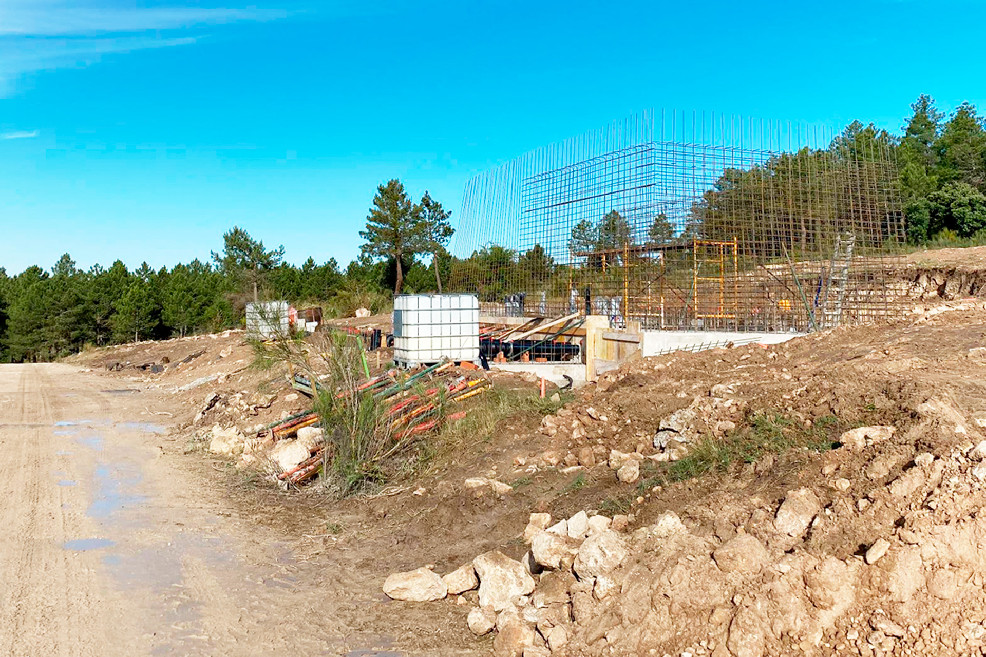 Imagen de archivo de cuando se iniciaron las obras de construcción de la instalación. /E.A.