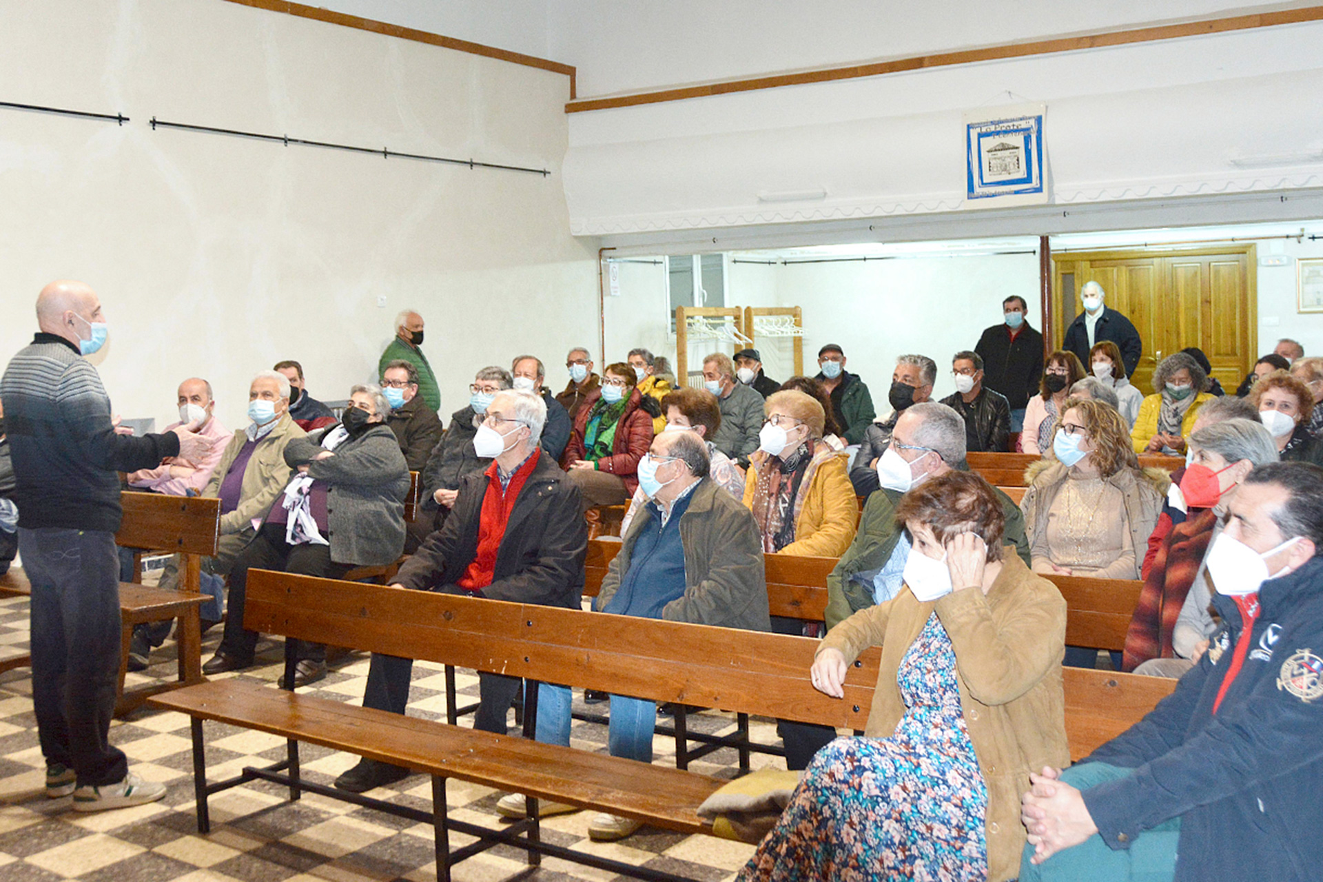 Un momento de la presentación del libro en la sede de ‘La Prote’. /A.M.