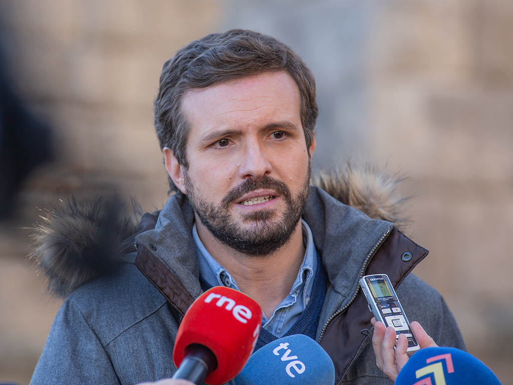 El PP denuncia el "uso electoral" del Consejo de Ministros 1 El líder del Partido Popular, Pablo Casado. / NEREA LLORENTE