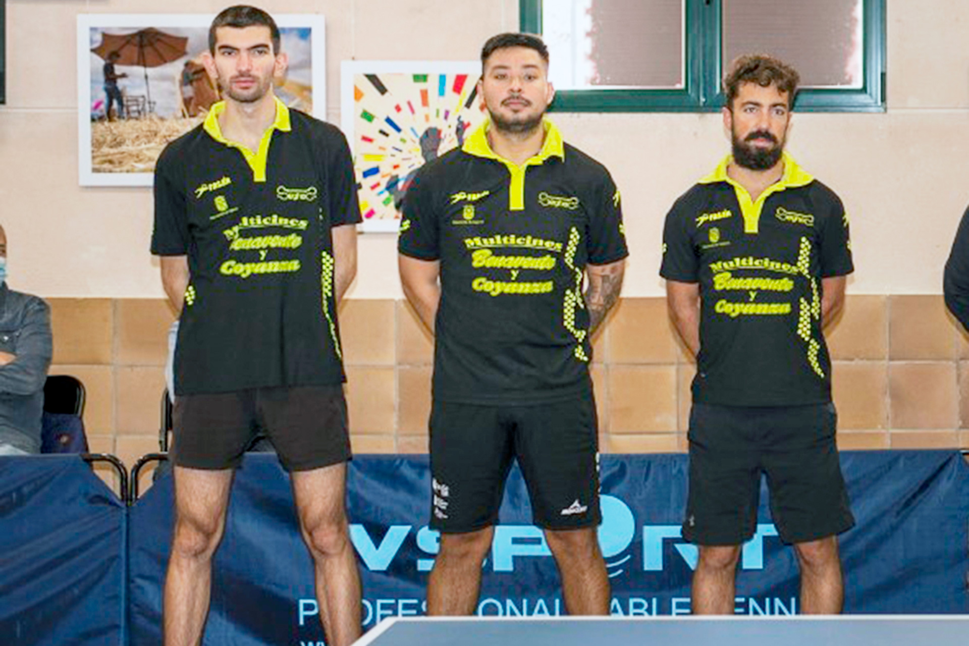 De izquierda a derecha, los jugadores del Seghos Dani Sanz, Matías Albornoz y Fernando García. / SEGHOS TM