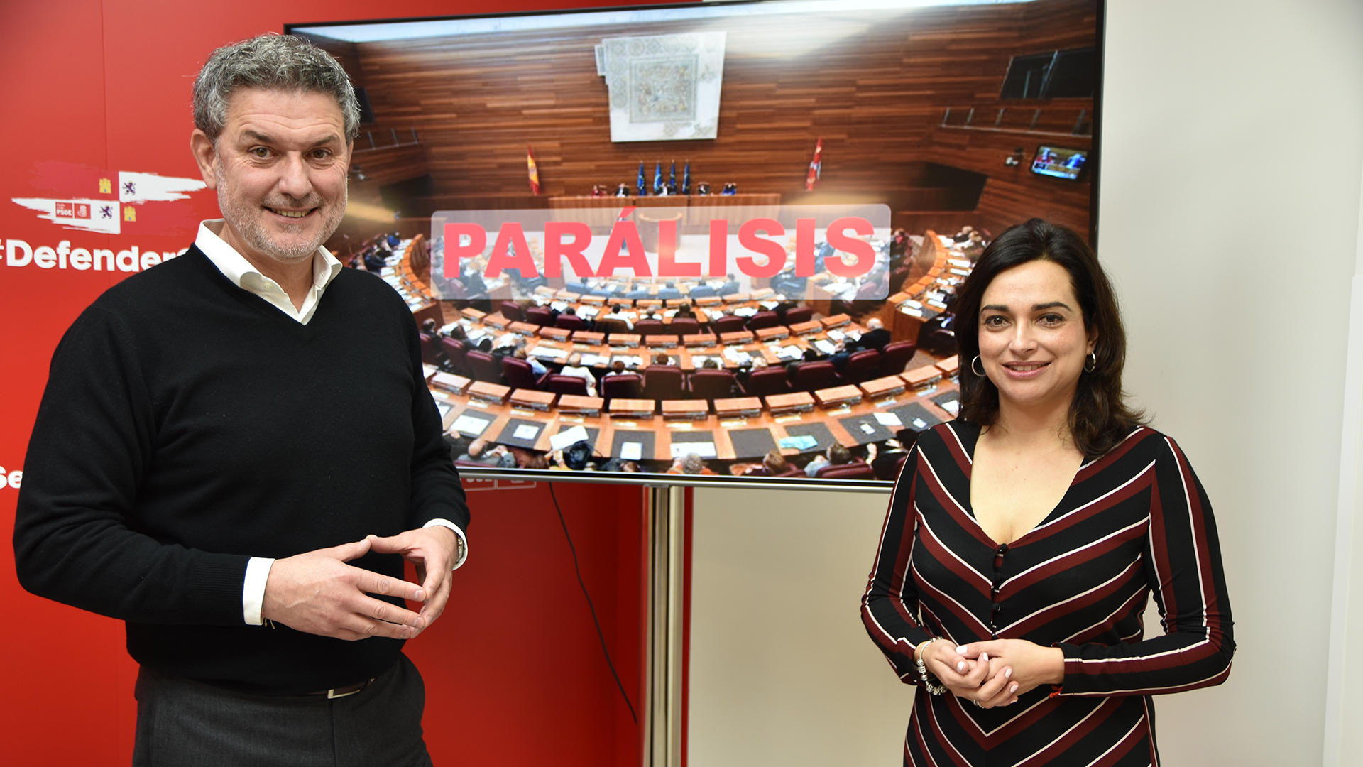 José Luis Vázquez y Alicia Palomo, en rueda de prensa. /E.A.
