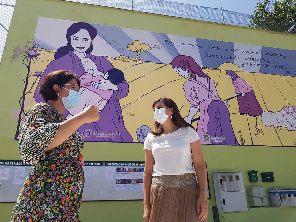 Uno de los murales feministas de la provincia. / EL ADELANTADO