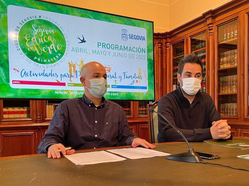 El concejal de Medio Ambiente, Ángel Galindo, y el responsable del programa Alberto Díez. / EL ADELANTADO