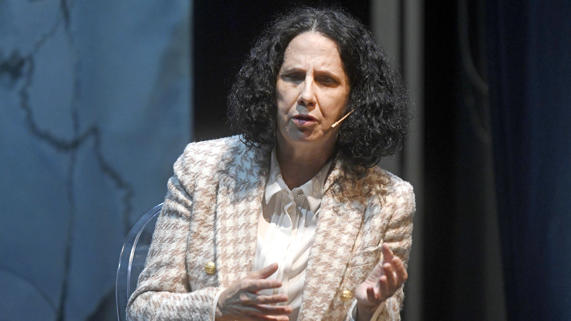 Ana Peláez, ayer en la Sala Julio Michel de La Cárcel, en el encuentro ‘Mujeres que transforman el mundo’. / EFE