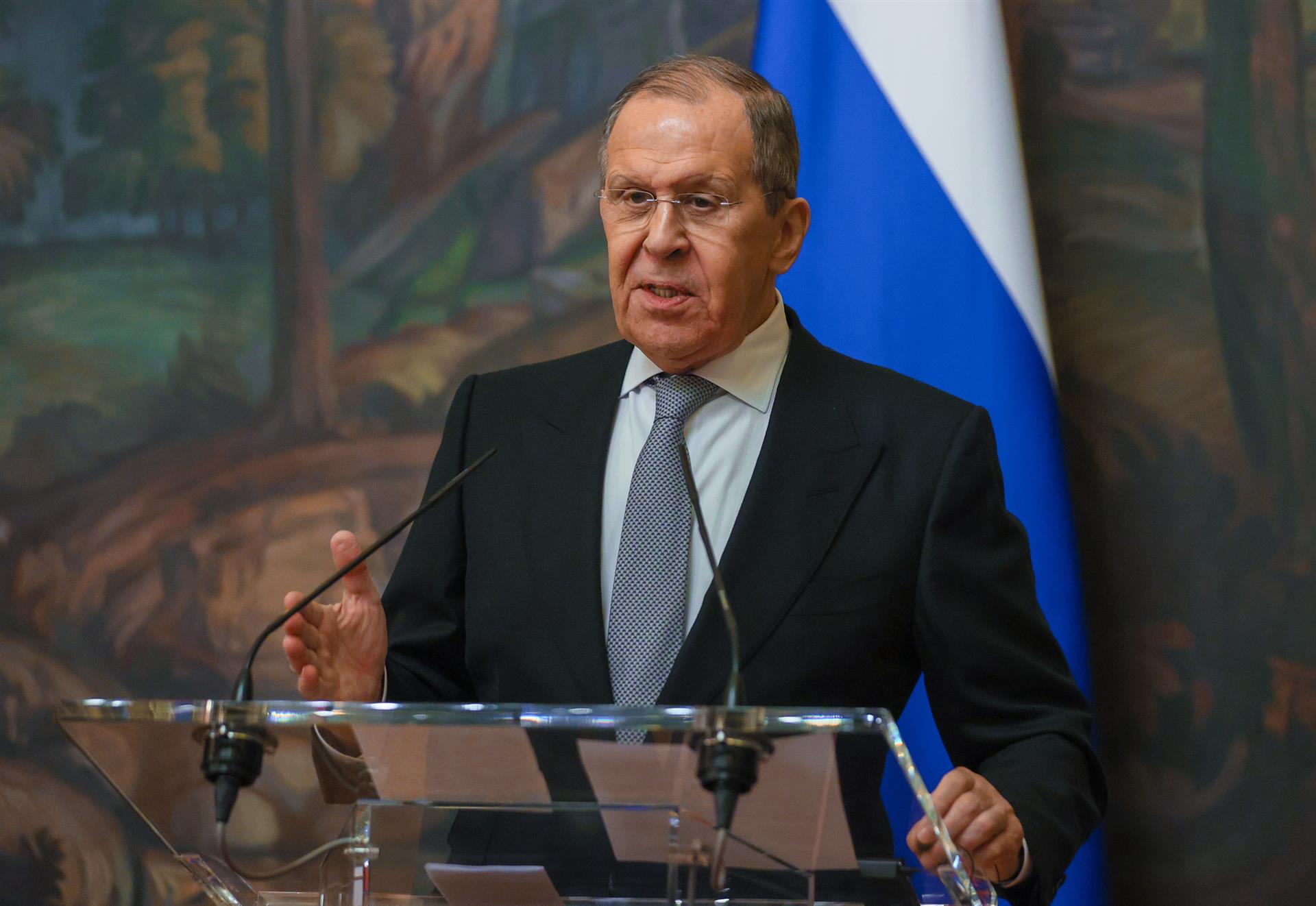 El ministro ruso de Asuntos Exteriores, Sergei Lavrov. EFE/EPA/RUSSIAN FOREIGN AFFAIRS MINISTRY / HANDOUT