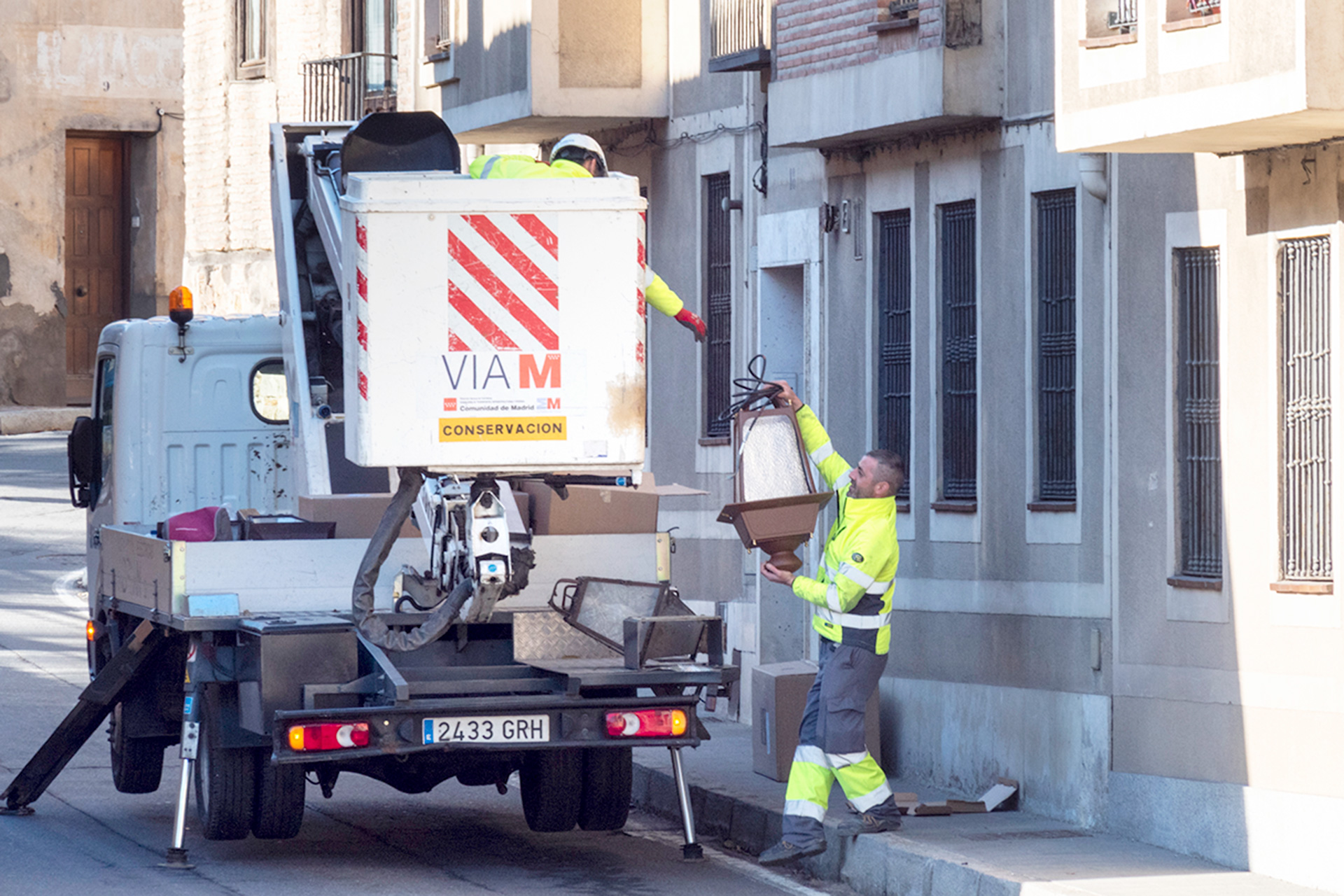 Calle San Marcos Cambio Farolas Iluminacion KAM4728