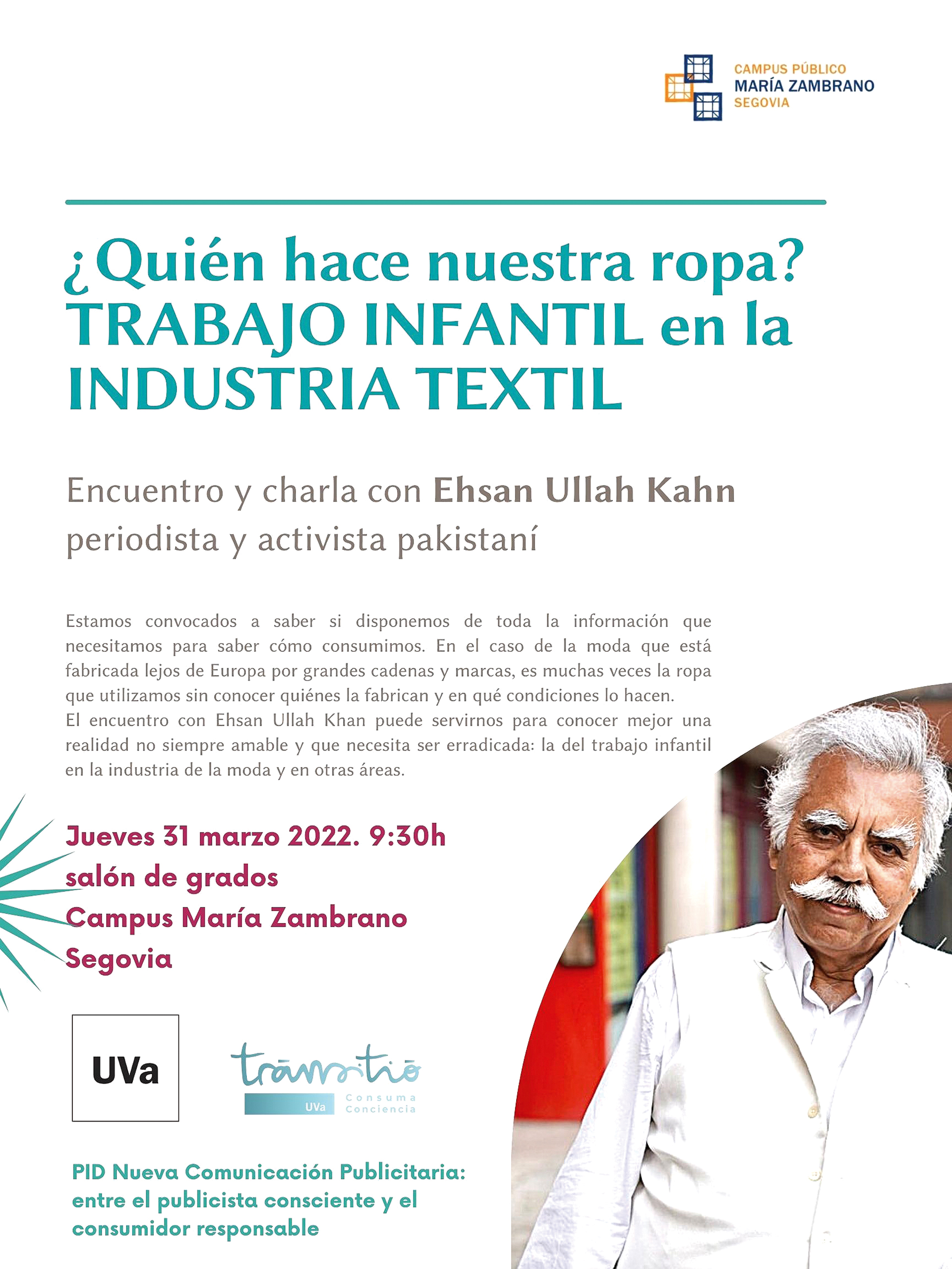 Cartel de la jornada. UVA.