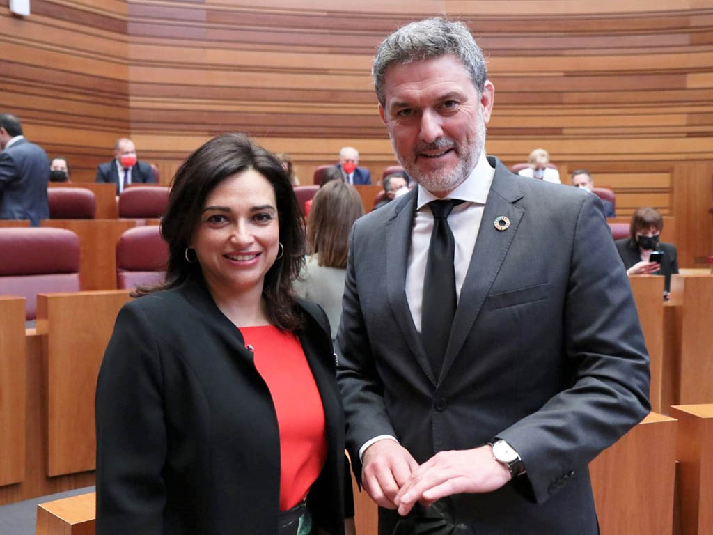 Los procuradores socialistas por Segovia, Alicia Palomo y José Luis Vázquez. / EL ADELANTADO