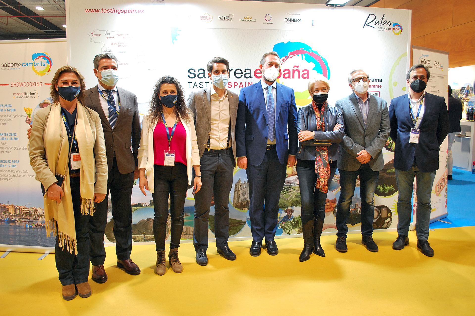 El stand de Saborea Segovia recibió a numerosas personalidades del mundo de la gastronomía. / EL ADELANTADO