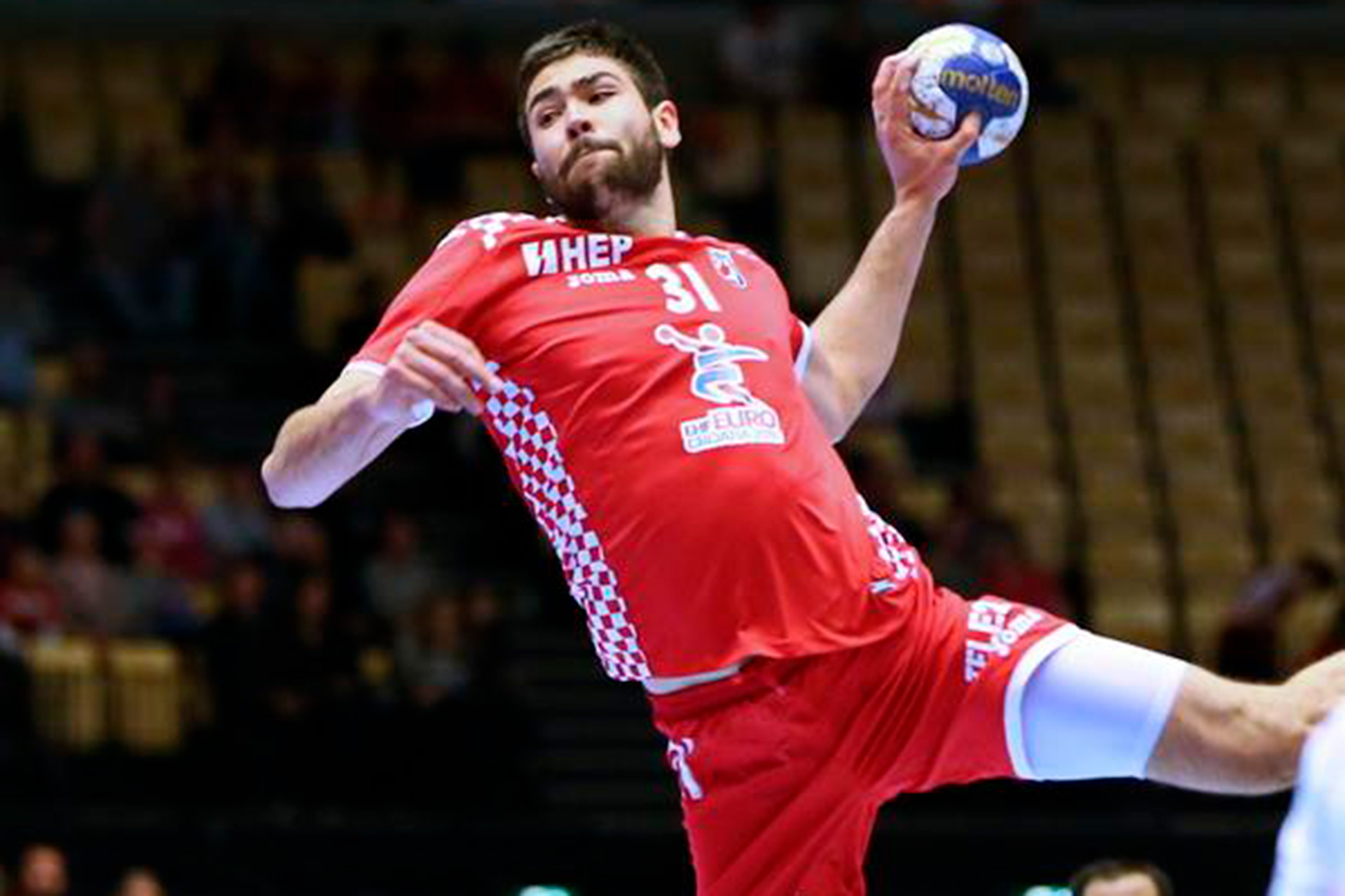 Luka Sebetic, durante un encuentro con la Selección de Croacia./ E.A.
