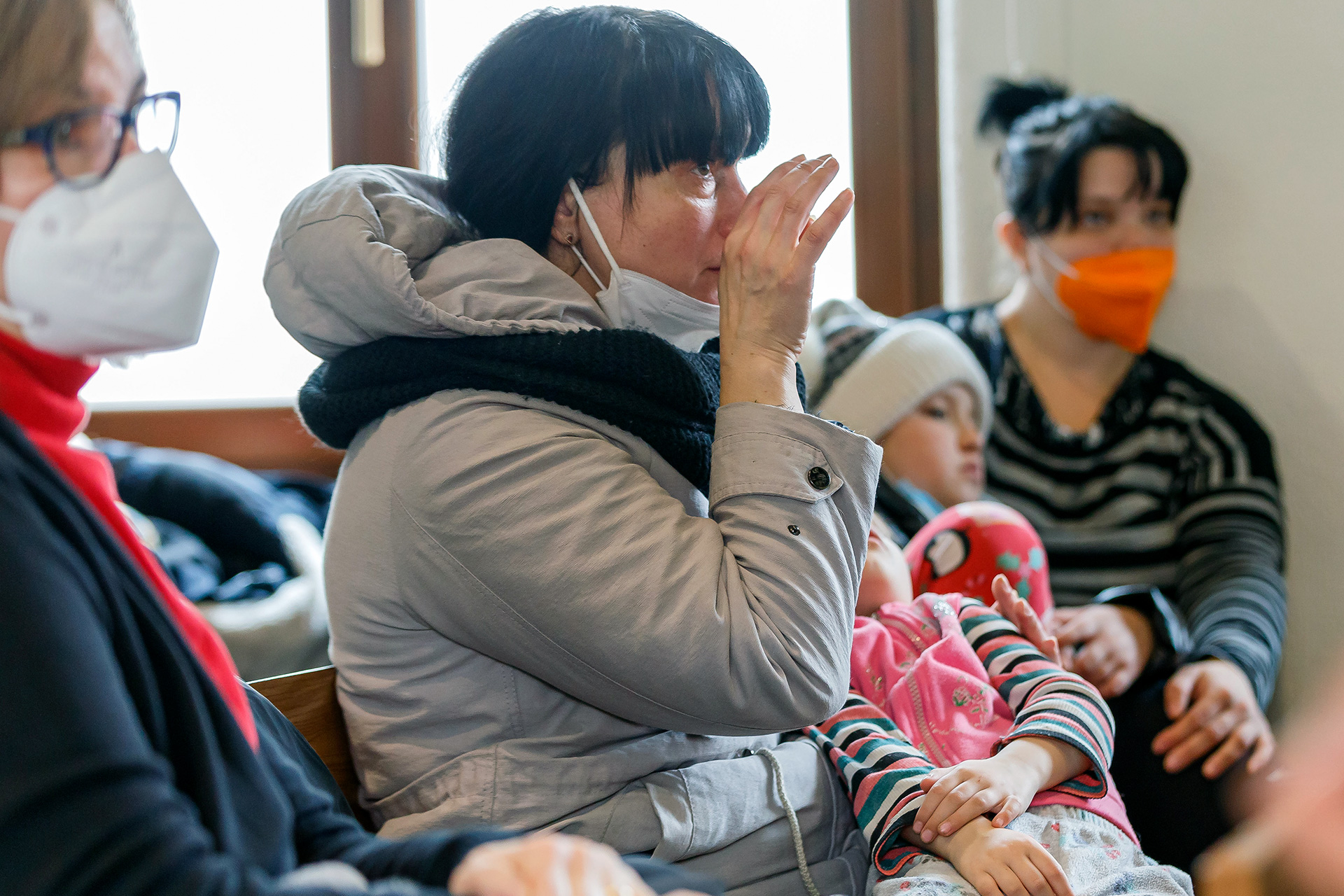 Gran parte de las solicitudes responden a los refugiados que llegaron a El Espinar hace una semana y la mayoría de las personas desplazadas son mujeres y niños. / ICAL