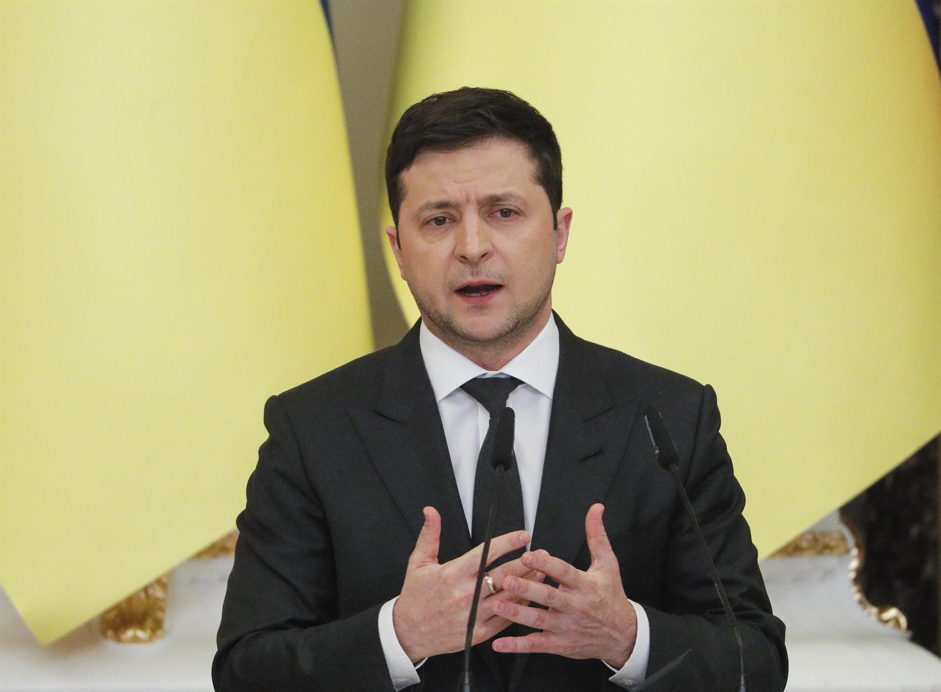 Imagen de archivo del presidente ucraniano, Volodymyr Zelensky. EFE/EPA/SERGEY DOLZHENKO