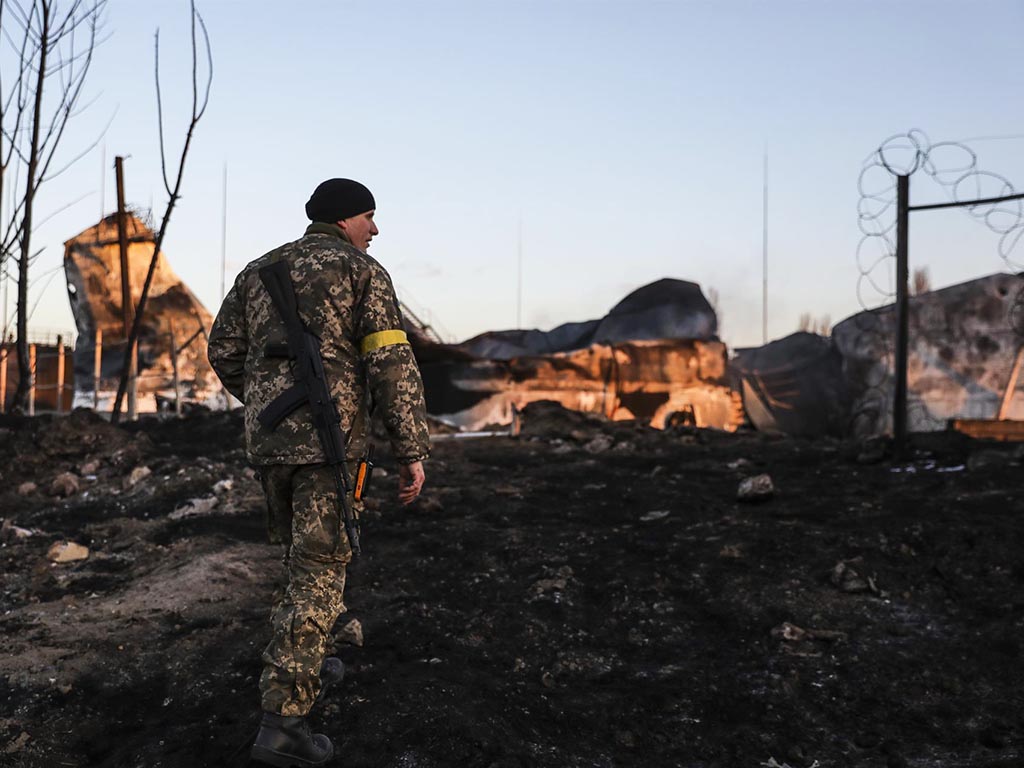 Zona bombardeada de Ucrania. / EFE - EPA - MIGUEL A. LOPES