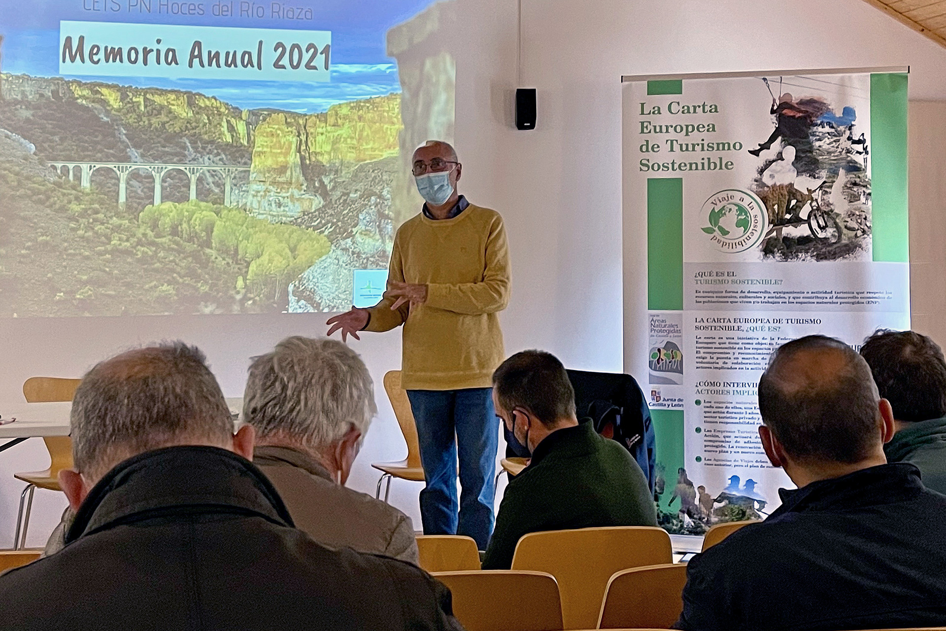 Un momento de la presentación de la memoria de 2021. /E.A.