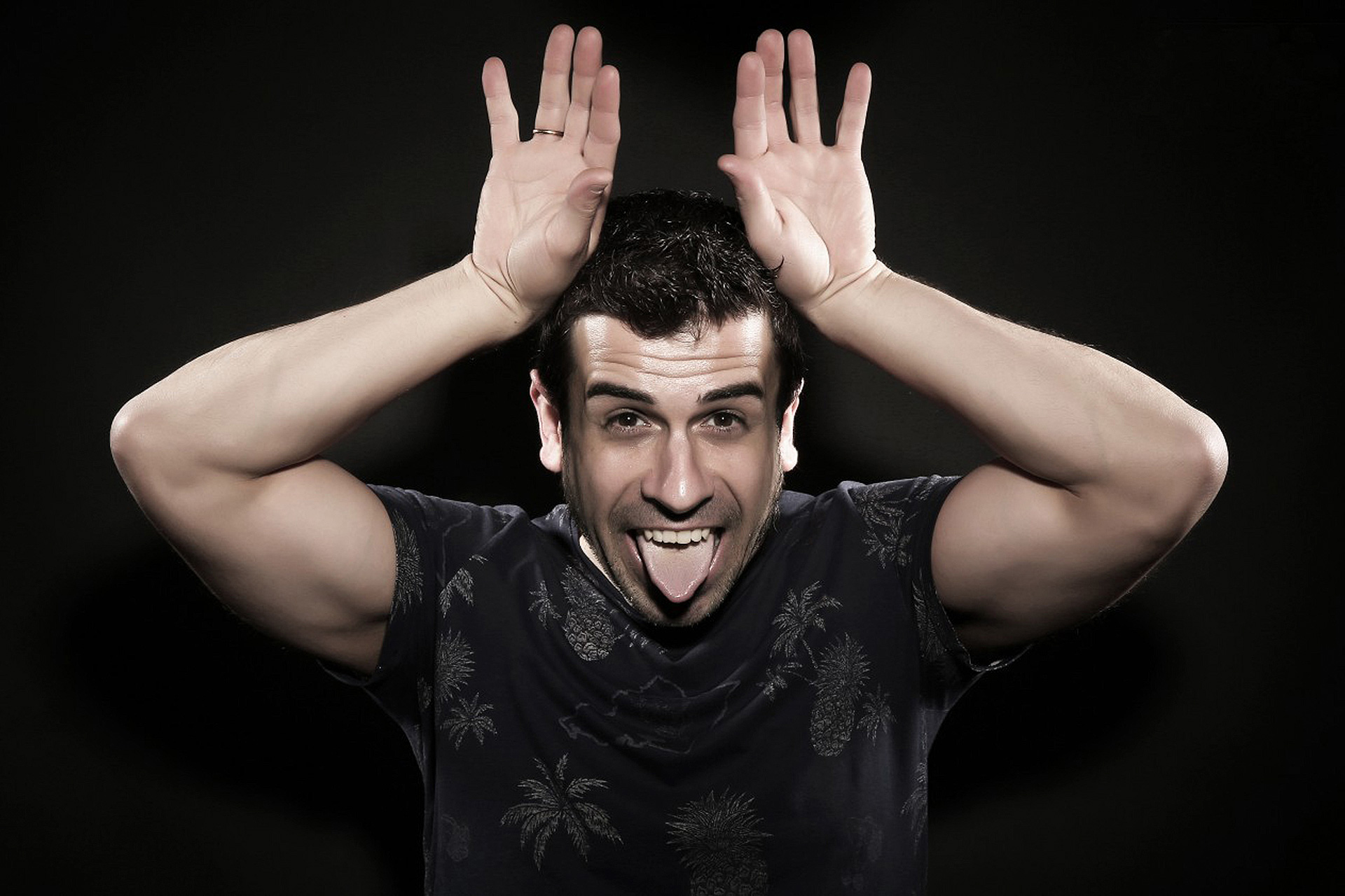 El humorista Quique Molina, en una actuación. /E.A.