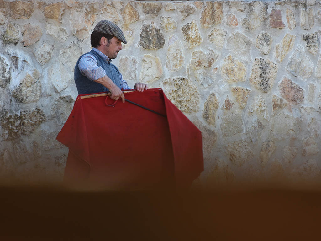 toros javier herreroEl diestro cuellarano Javier Herrero, en un tentadero. / A.M.