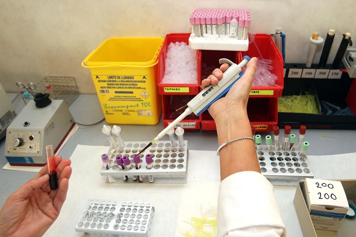 muestras de sangre
