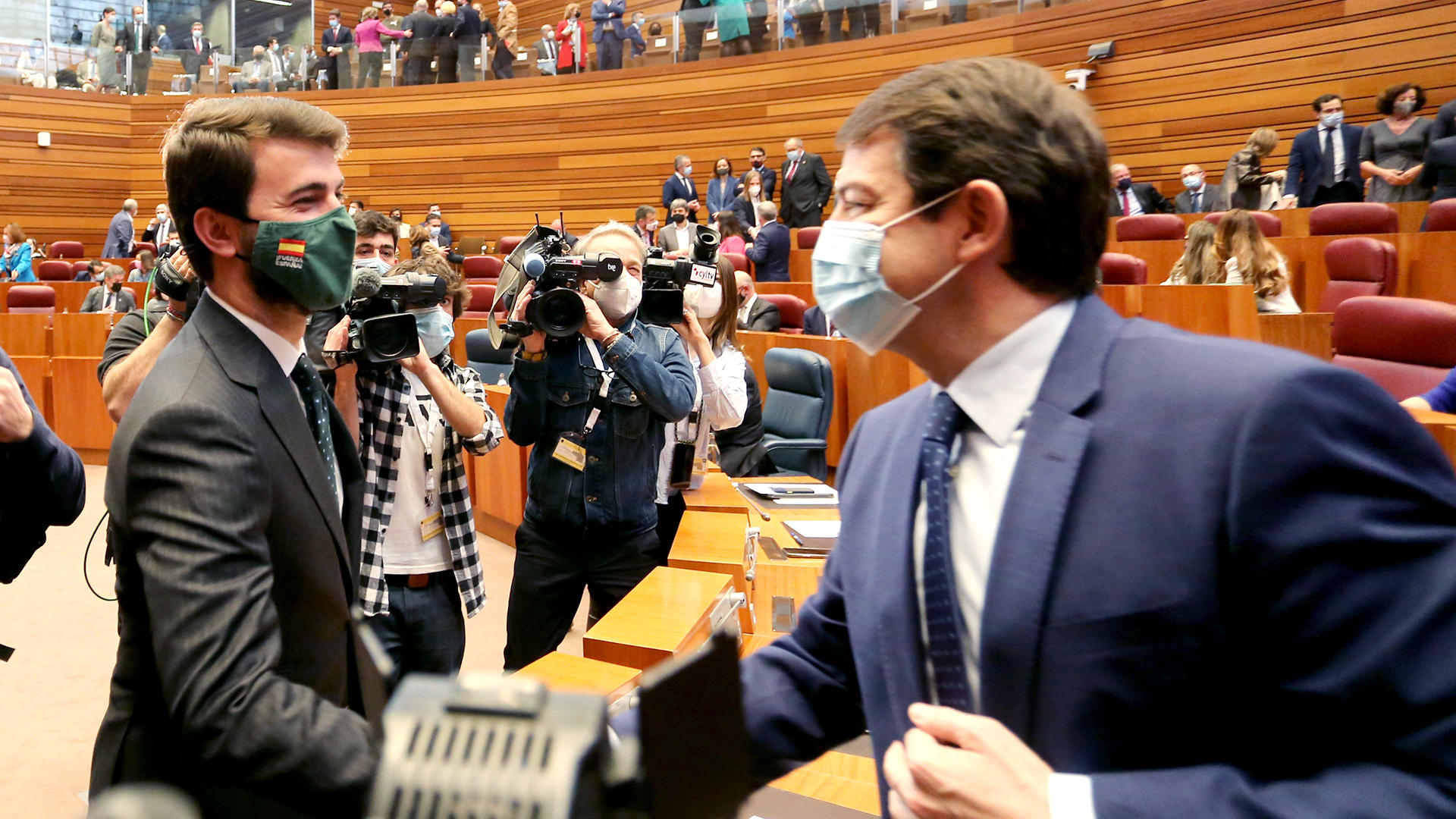 Juan García-Gallardo y Alfonso Fernández Mañueco.