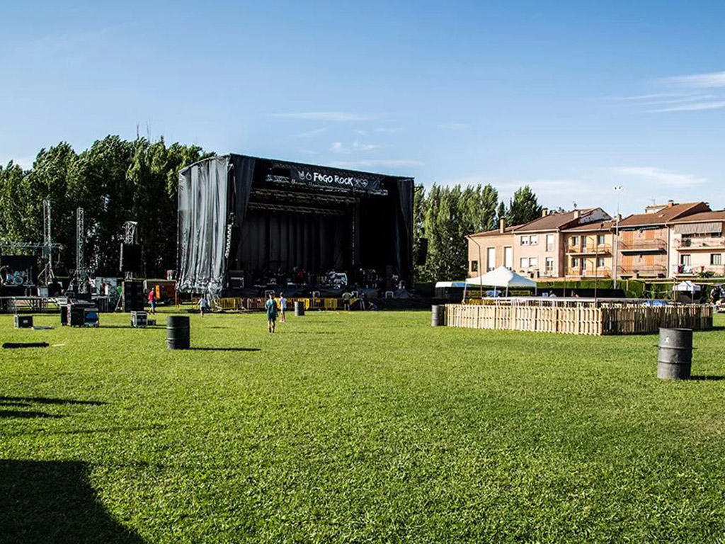 Escenario de 'Fogo Rock'. / EL ADELANTADO