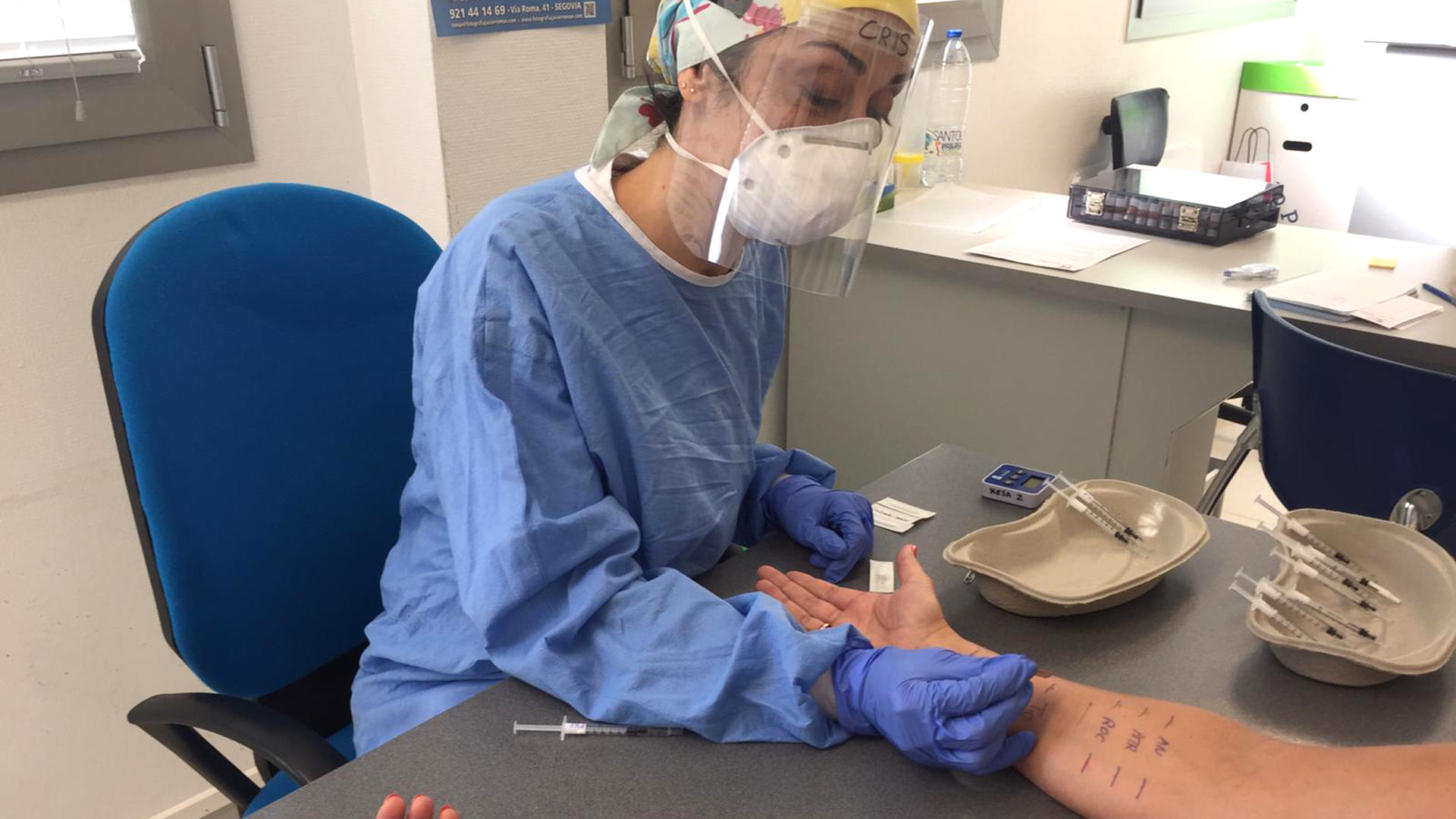 Consulta de la especialidad de Alergología en el Hospital General.