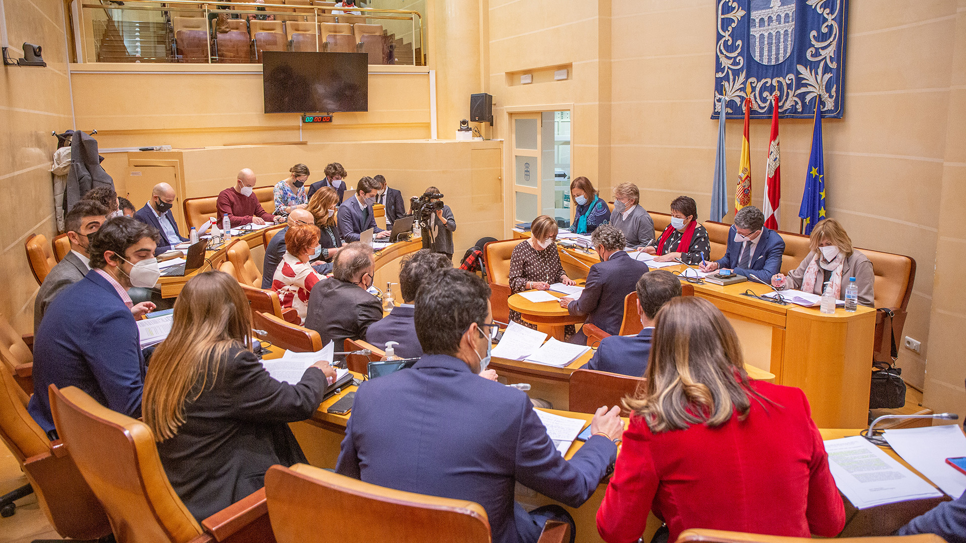Pleno de febrero, en el que se aprobó el presupuesto municipal. / Nerea Llorente