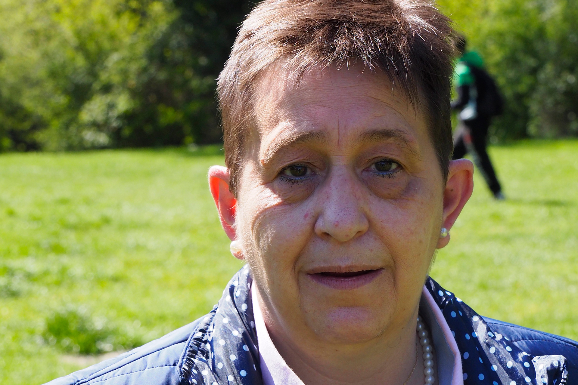 Esther Santos, presidenta de la asociación de Santa Eulalia. / Kamarero