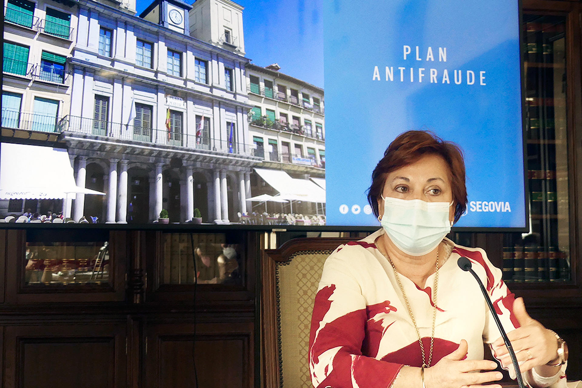 Fuencisla Yagüe, durante la presentación del Plan Antifraude del Ayuntamiento el pasado mes de febrero. / E. A.