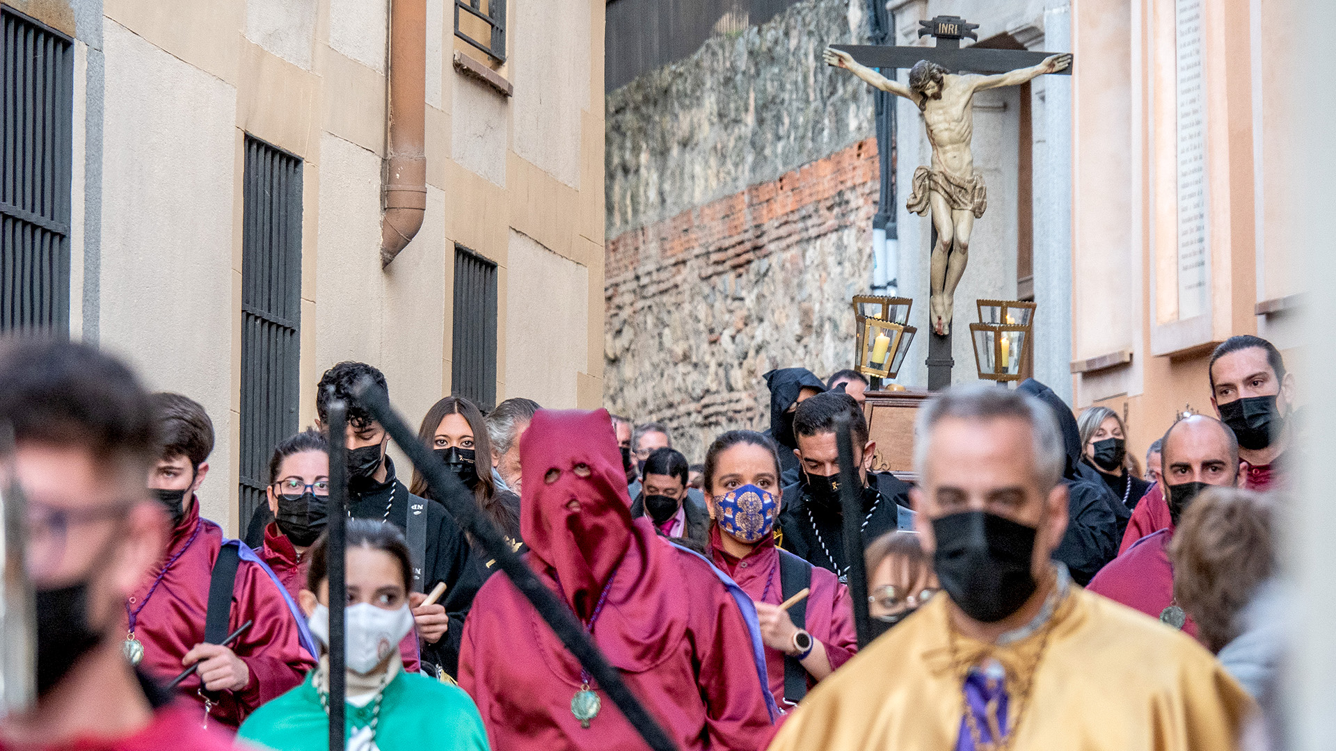 La imagen del Cristo de la Buena Muerte presidió la procesión. / NEREA LLORENTE