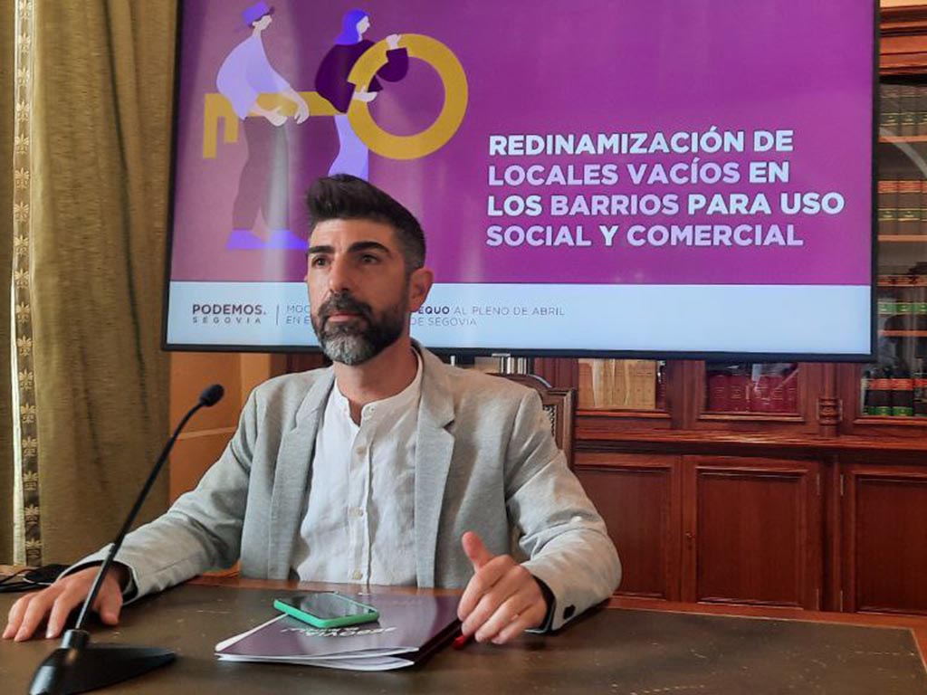 El portavoz de Podemos Segovia, Guillermo San Juan. / EL ADELANTADO