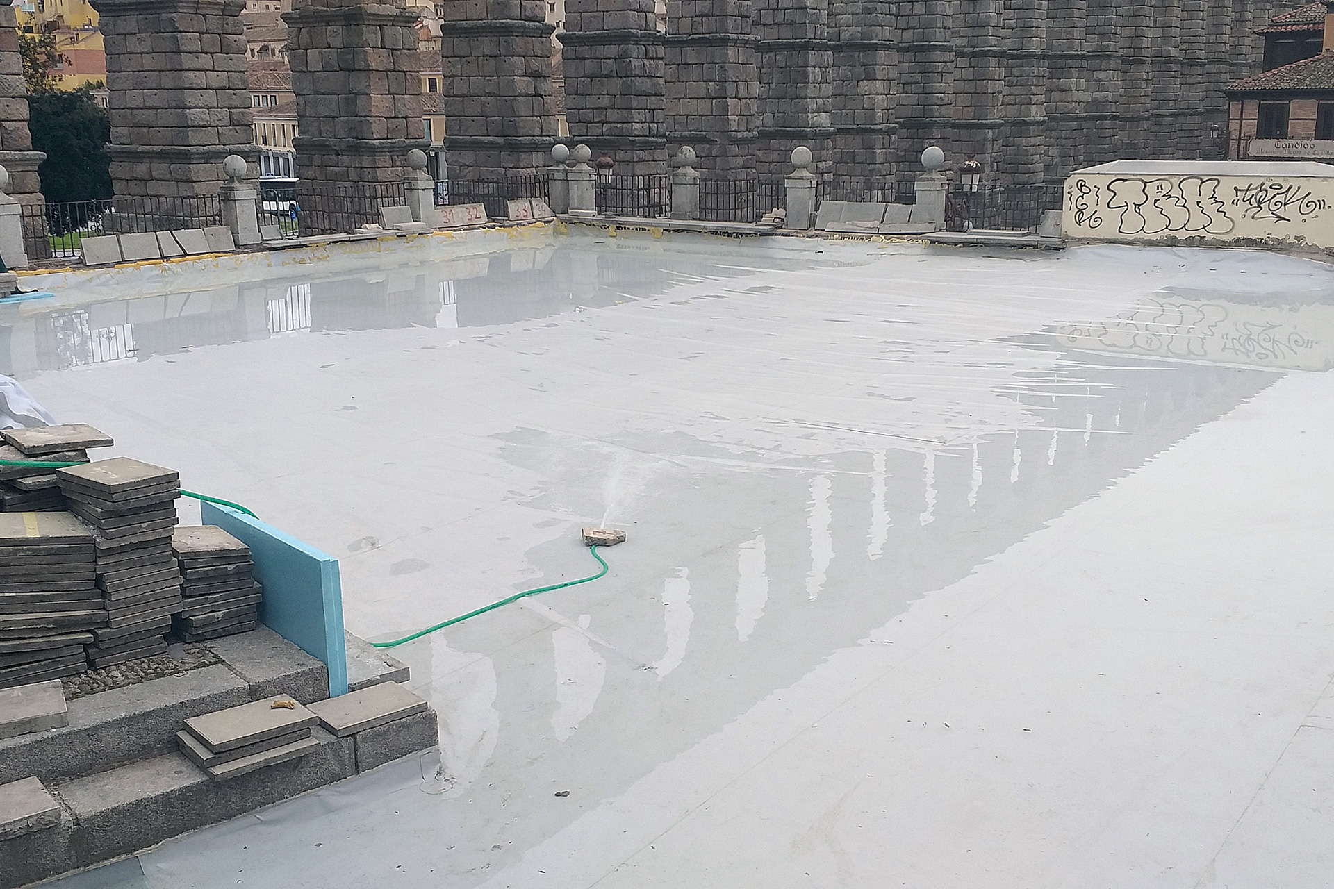 terraza santa columba obras pruebas estanqueidad 1