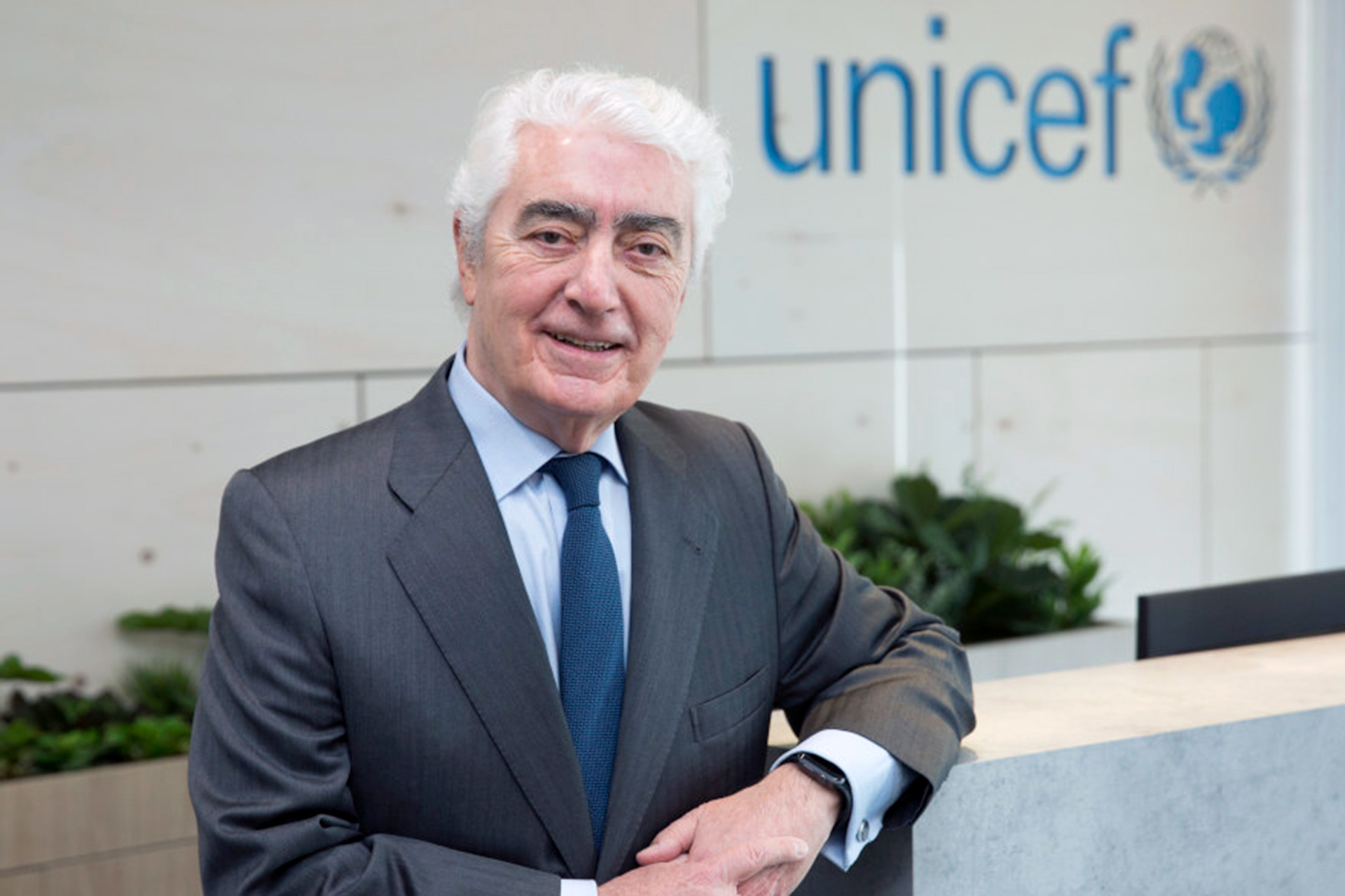 El presidente de Unicef España, Gustavo Suárez Pertierra. /UNICEF