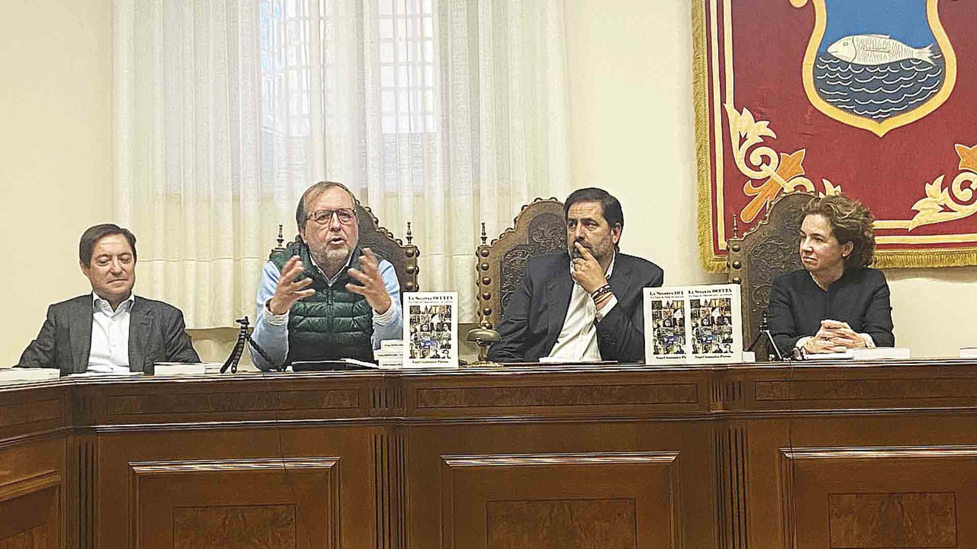 Eugenio Prieto, Ángel González Pieras, Benjamín Cerezo y Teresa Herranz