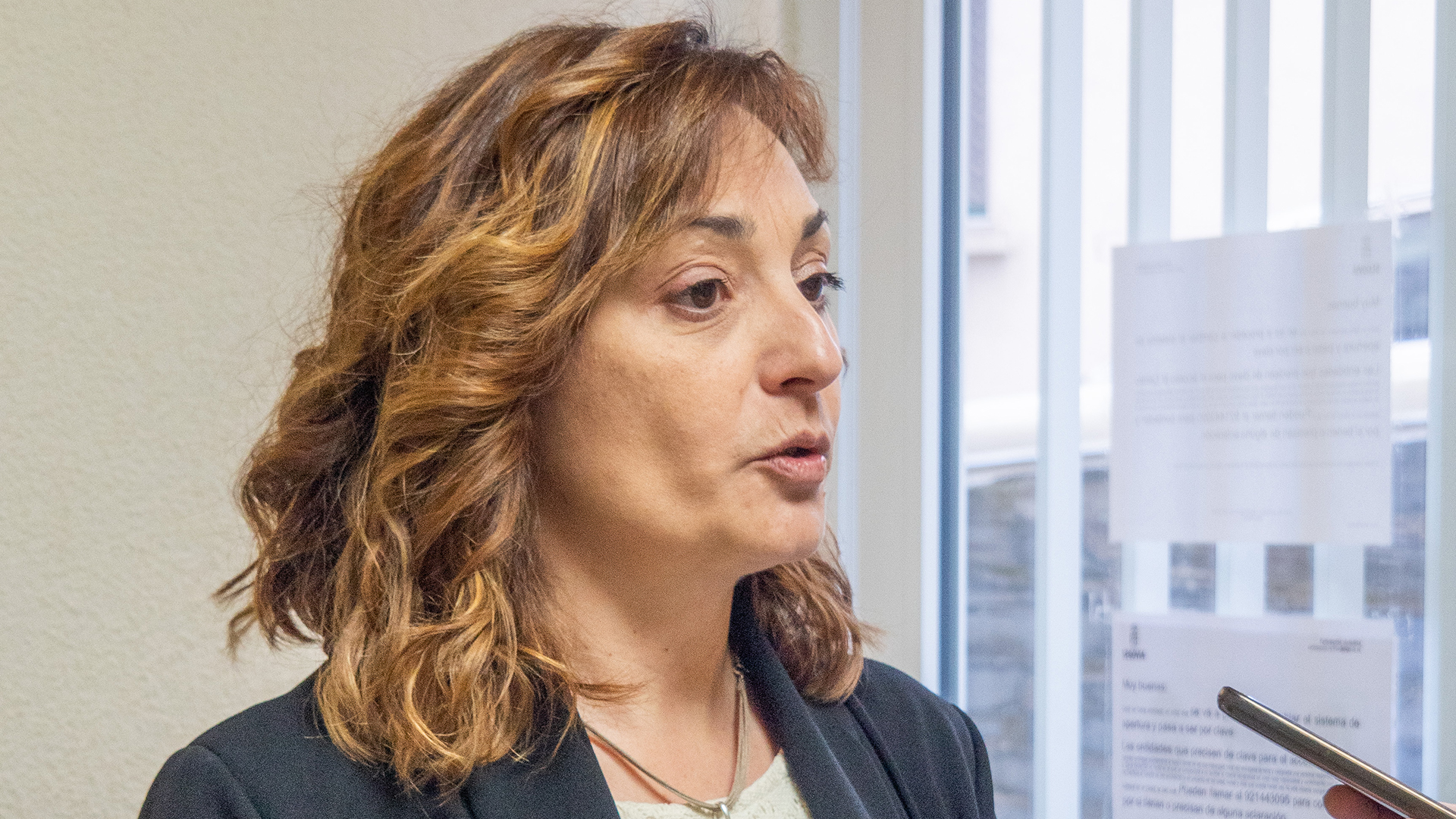 Mayte Mañas, vicepresidenta de la Federación provincial de Asociaciones de Vecinos de Segovia. / Nerea Llorente.