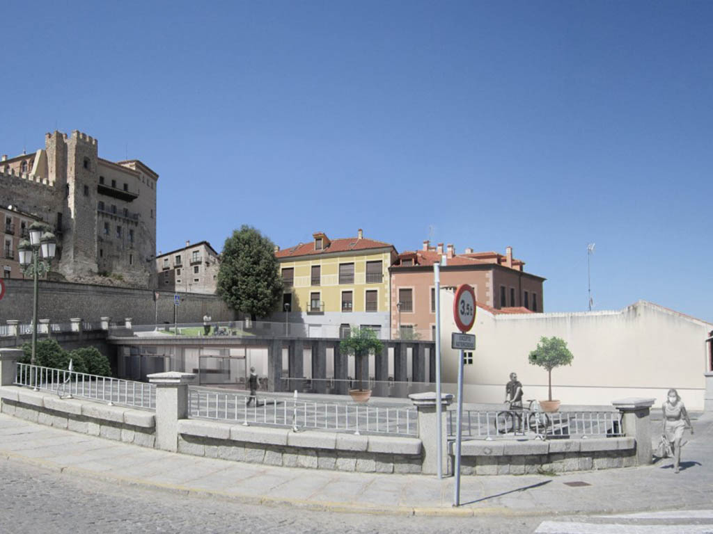 Maqueta del Centro del Acueducto y Cultura del Agua. / JESÚS ZAERA ARQUITECTO