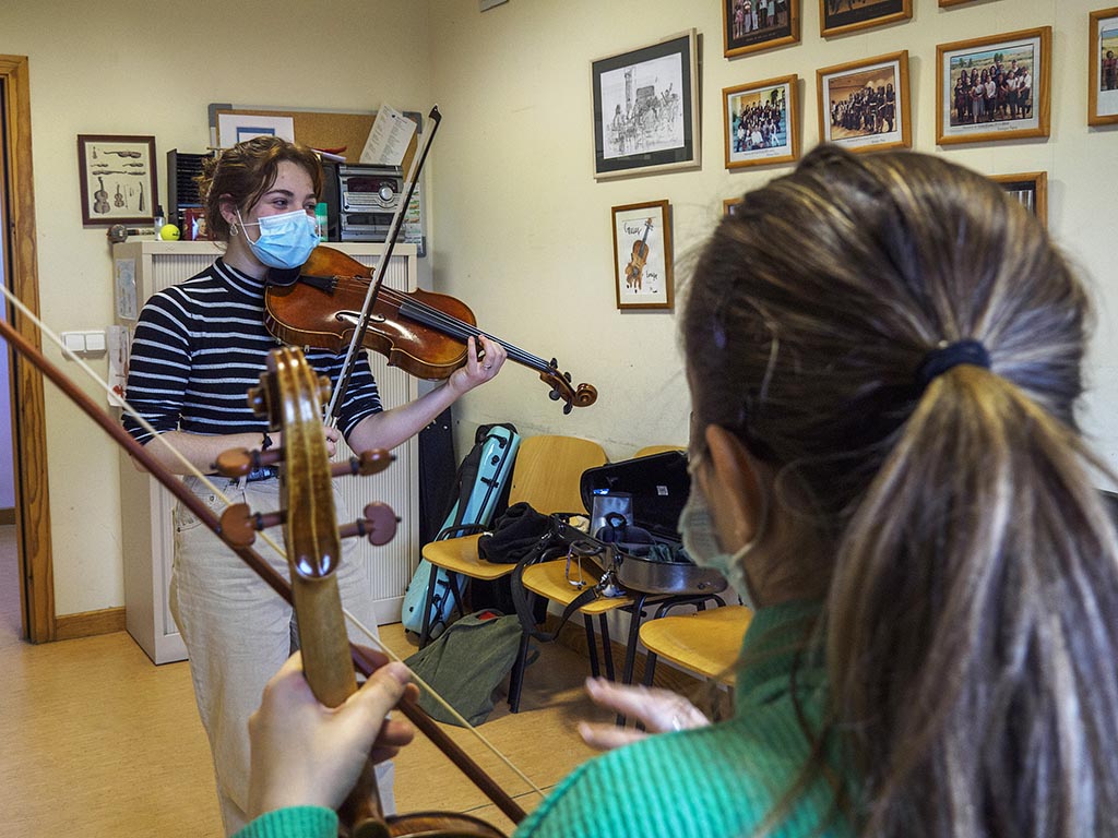 Clases de música en el Conservatorio de Segovia. / KAMARERO