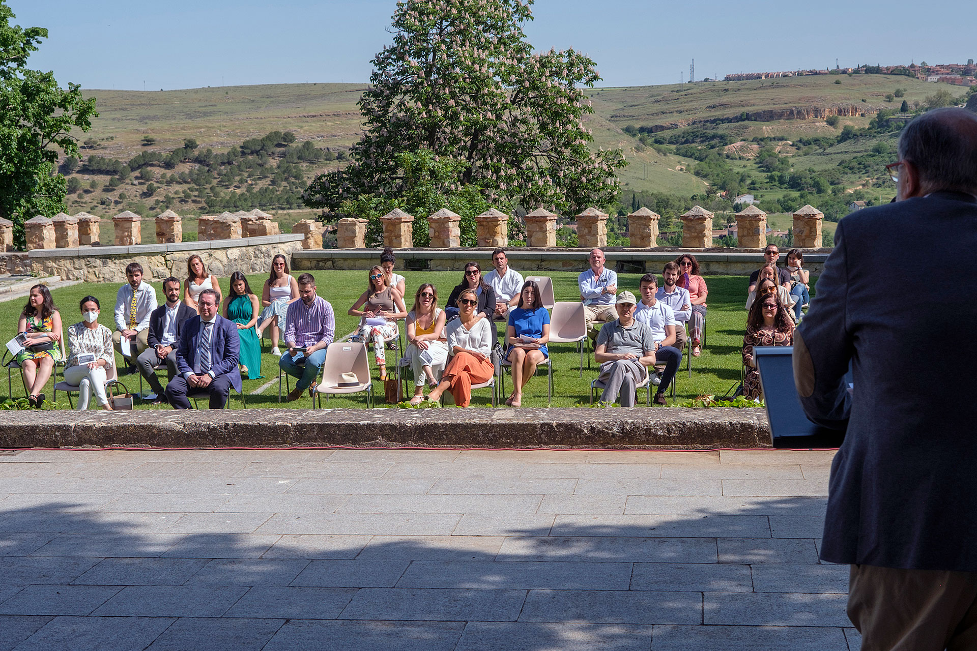 Los Jardines de los Zuloaga, bello escenario del acto de despedida a los residentes. / KAMARERO