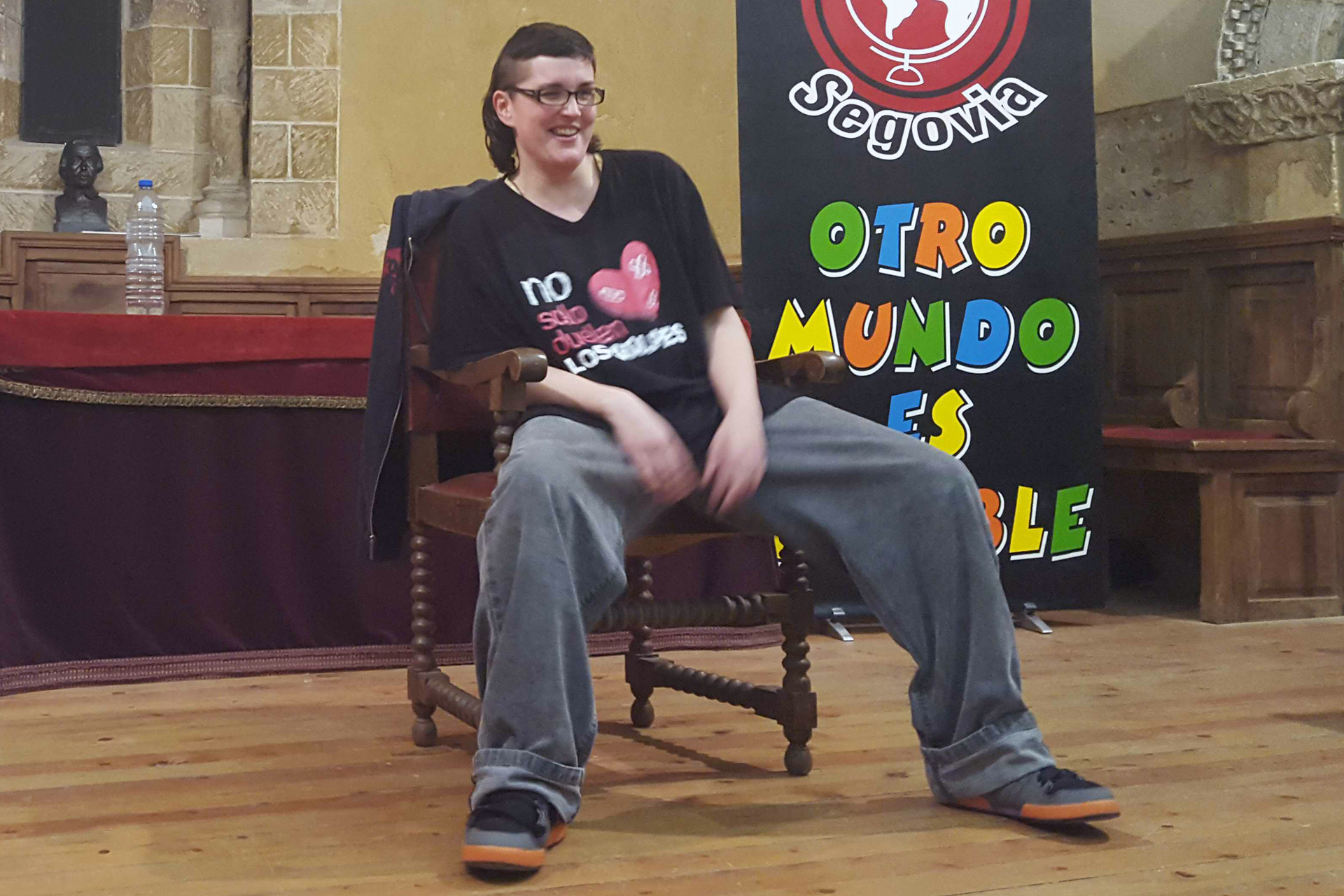 Palenciano, en una actividad celebrada en Segovia en 2016. / E. A.