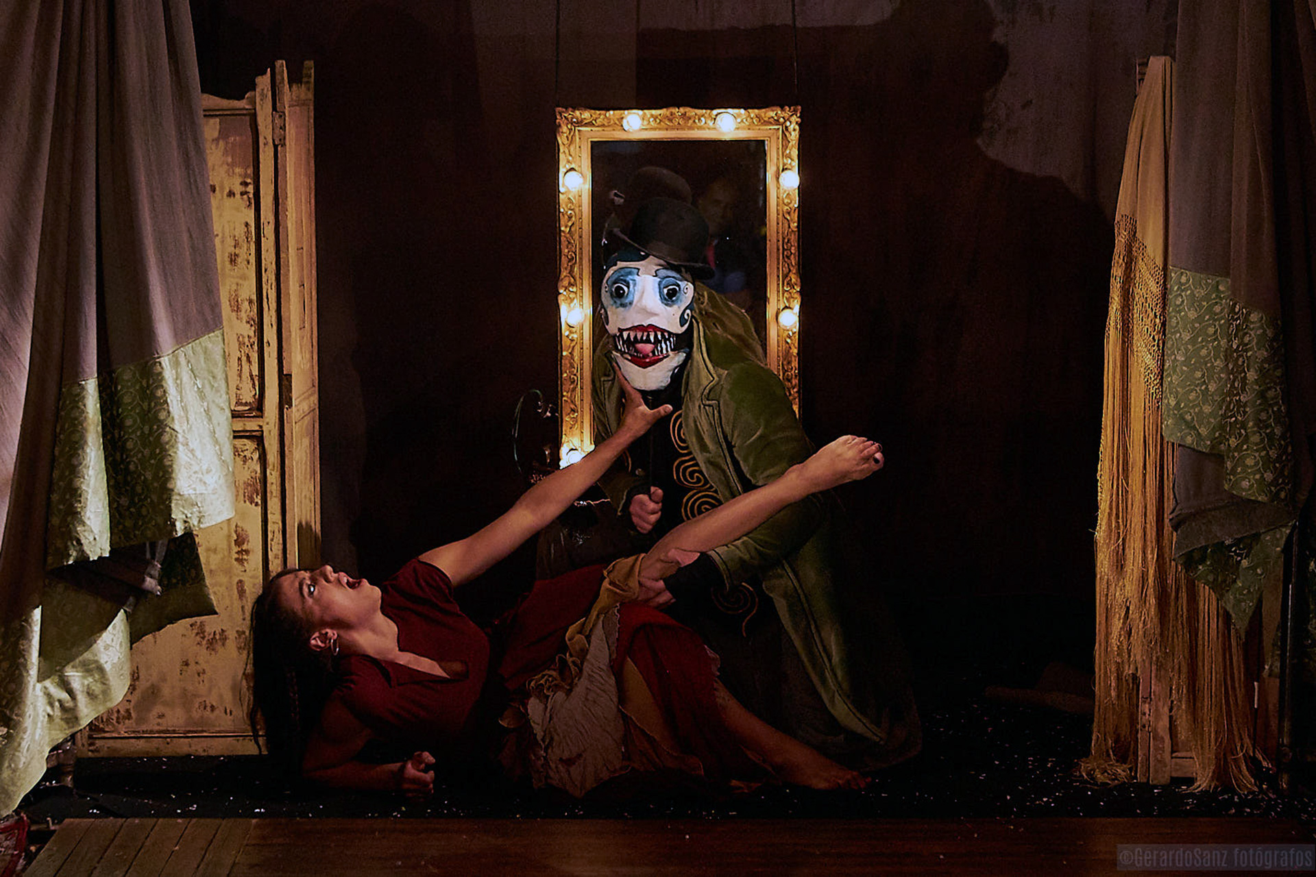 Una de las escenas del espectáculo de Theatre Jaleo. / EL ADELANTADO