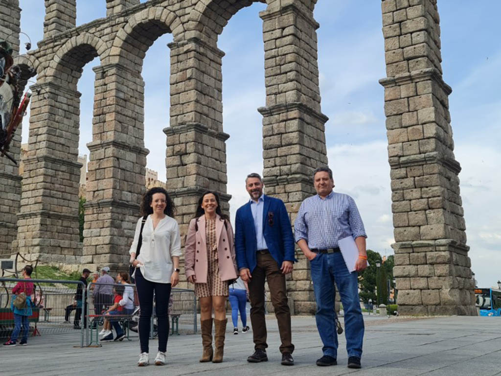 Visita de Gemma Villarroel a Segovia. / EL ADELANTADO
