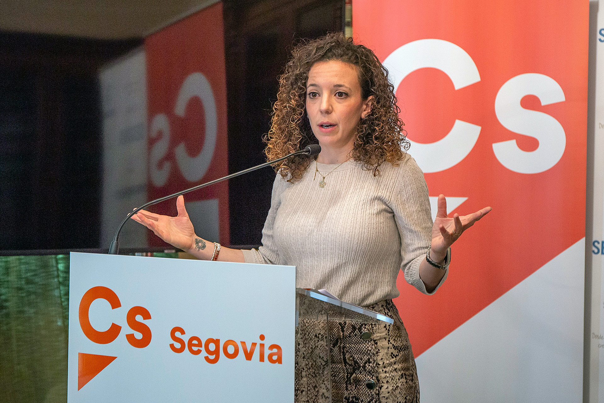 La portavoz de Ciudadanos, Noemí Otero. / E. A.