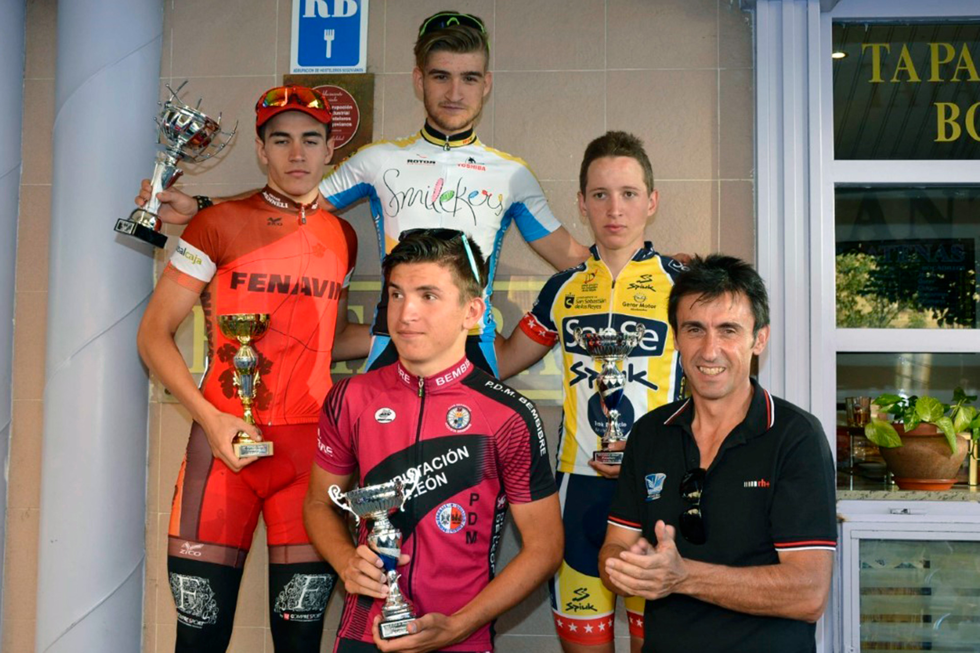 Podio de una pasada edición del Trofeo 'José Luis de Santos'./ E.A.