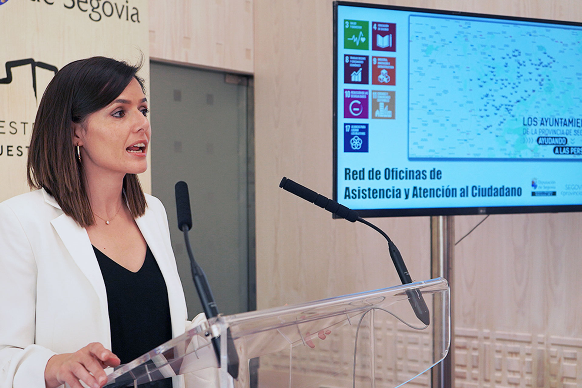 Sara Dueñas, durante la presentación del balance en rueda de prensa. /E.A.