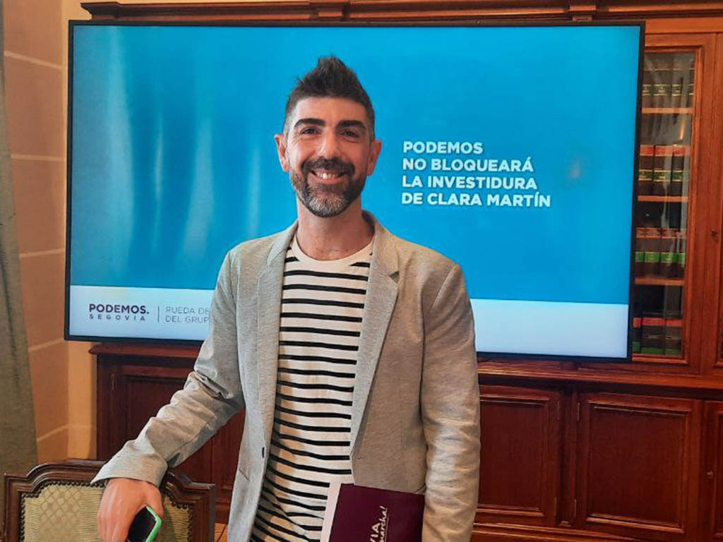 El concejal de Podemos en el Ayuntamiento de Segovia, Guillermo San Juan. / EL ADELANTADO